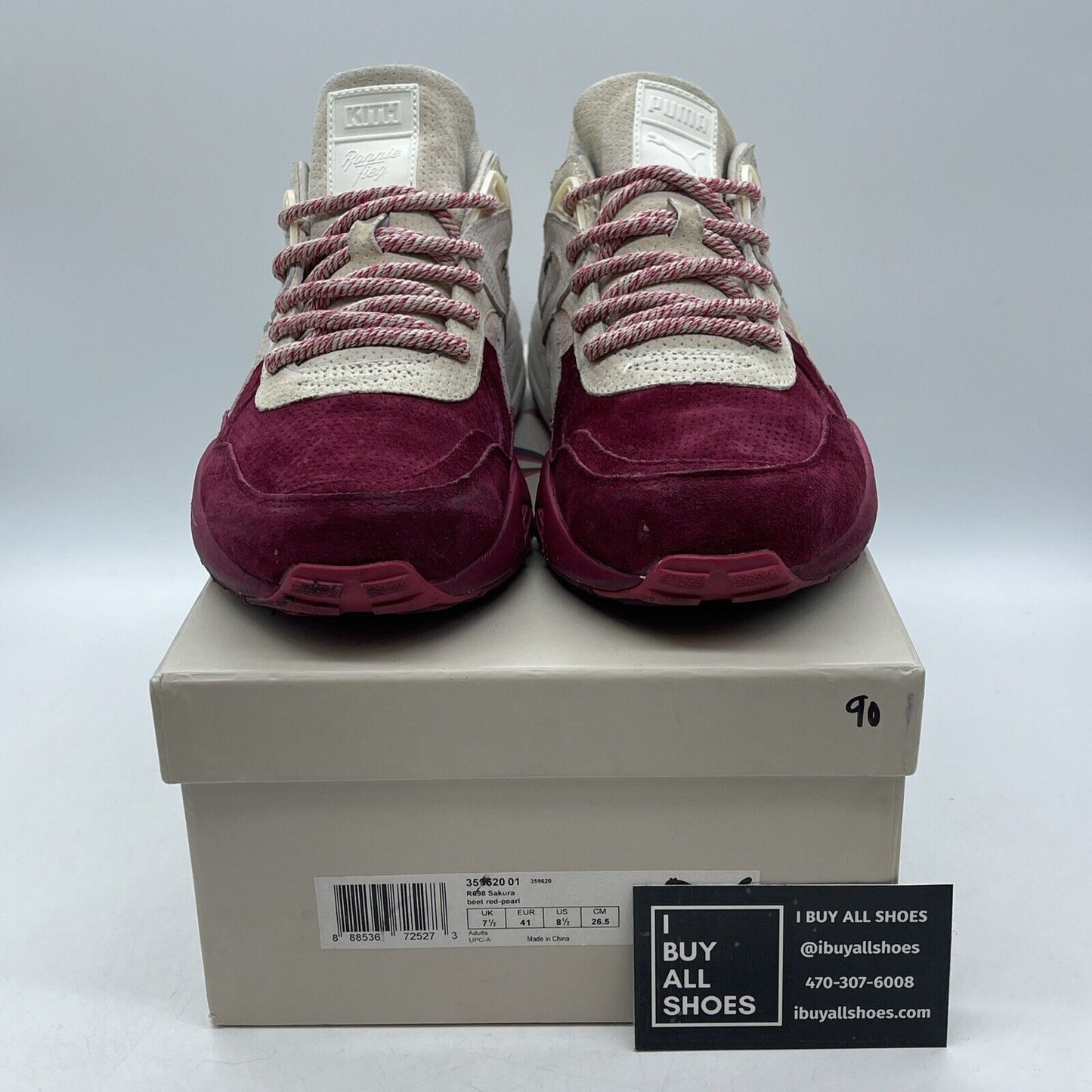 Size 8.5 - PUMA Ronnie Fieg x R698 Sakura pink Brown Suede (359620-01)