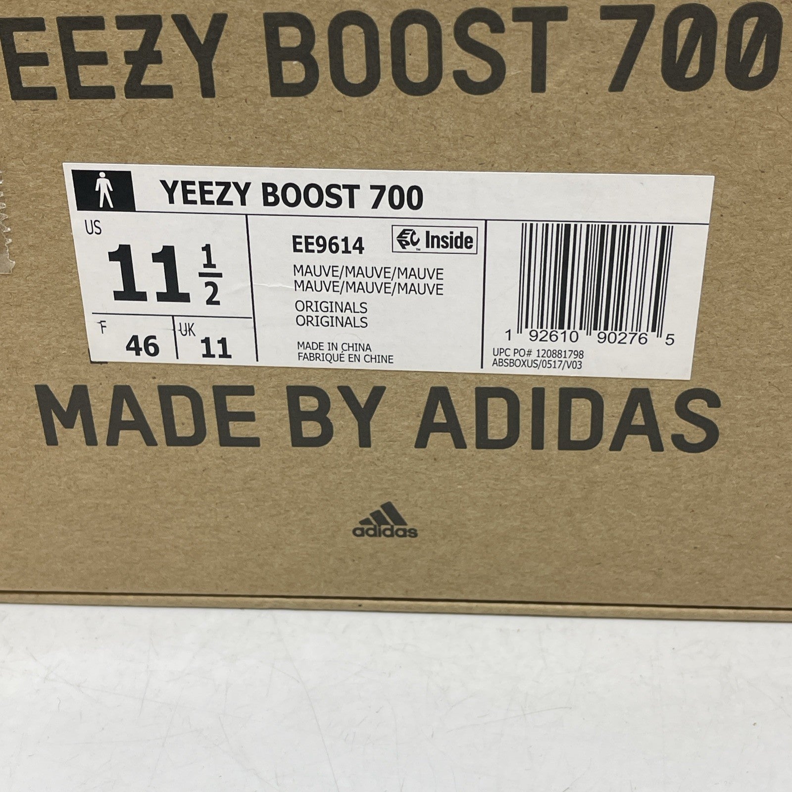 Size 11.5 - adidas Yeezy Boost 700 V1 Mauve (EE9614)