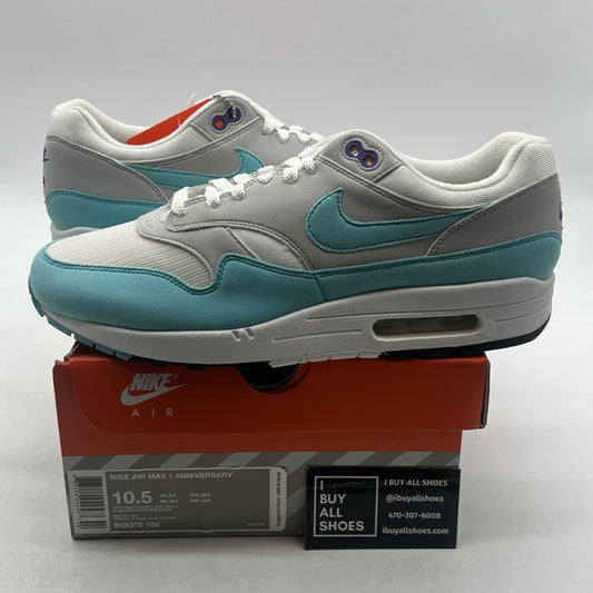 Size 10.5 - Nike Air Max 1 OG Anniversary Aqua (908375-105)