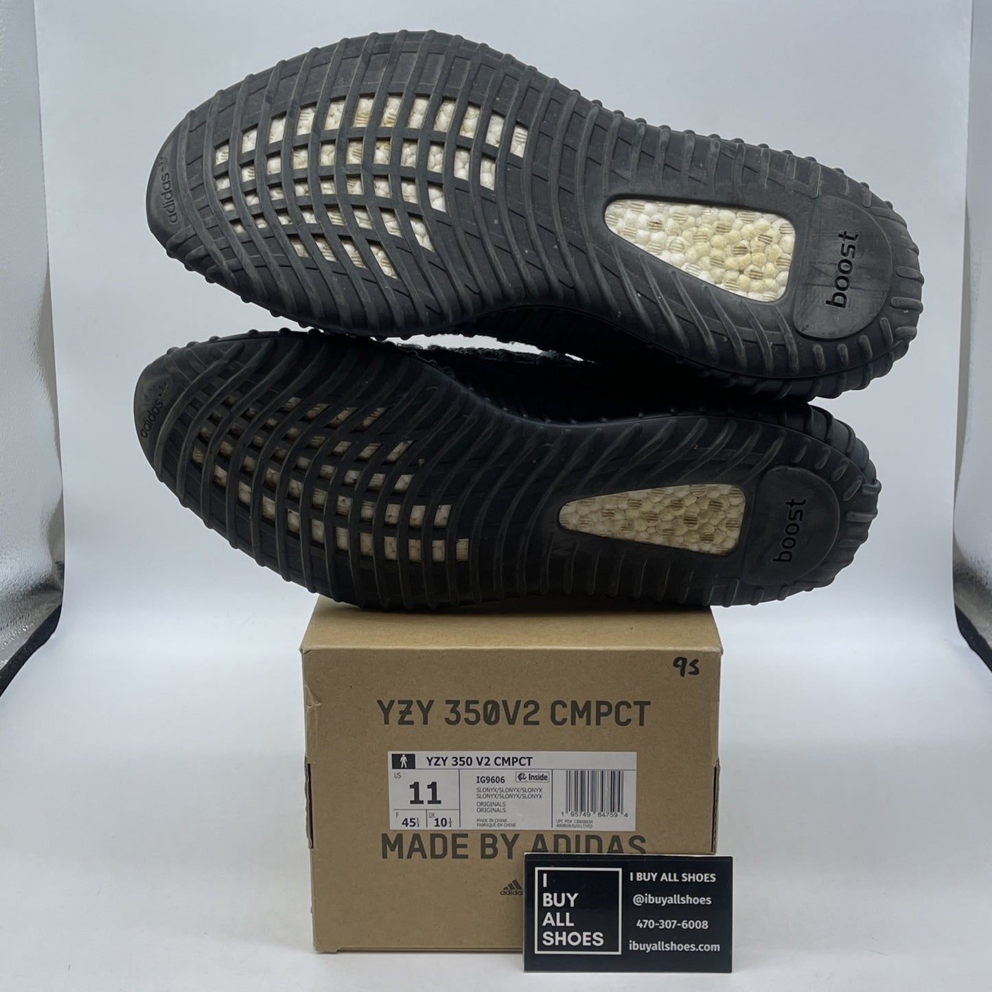 Size 11 - adidas Yeezy Boost 350 V2 CMPCT Slate Onyx grey Black Suede (IG9606)