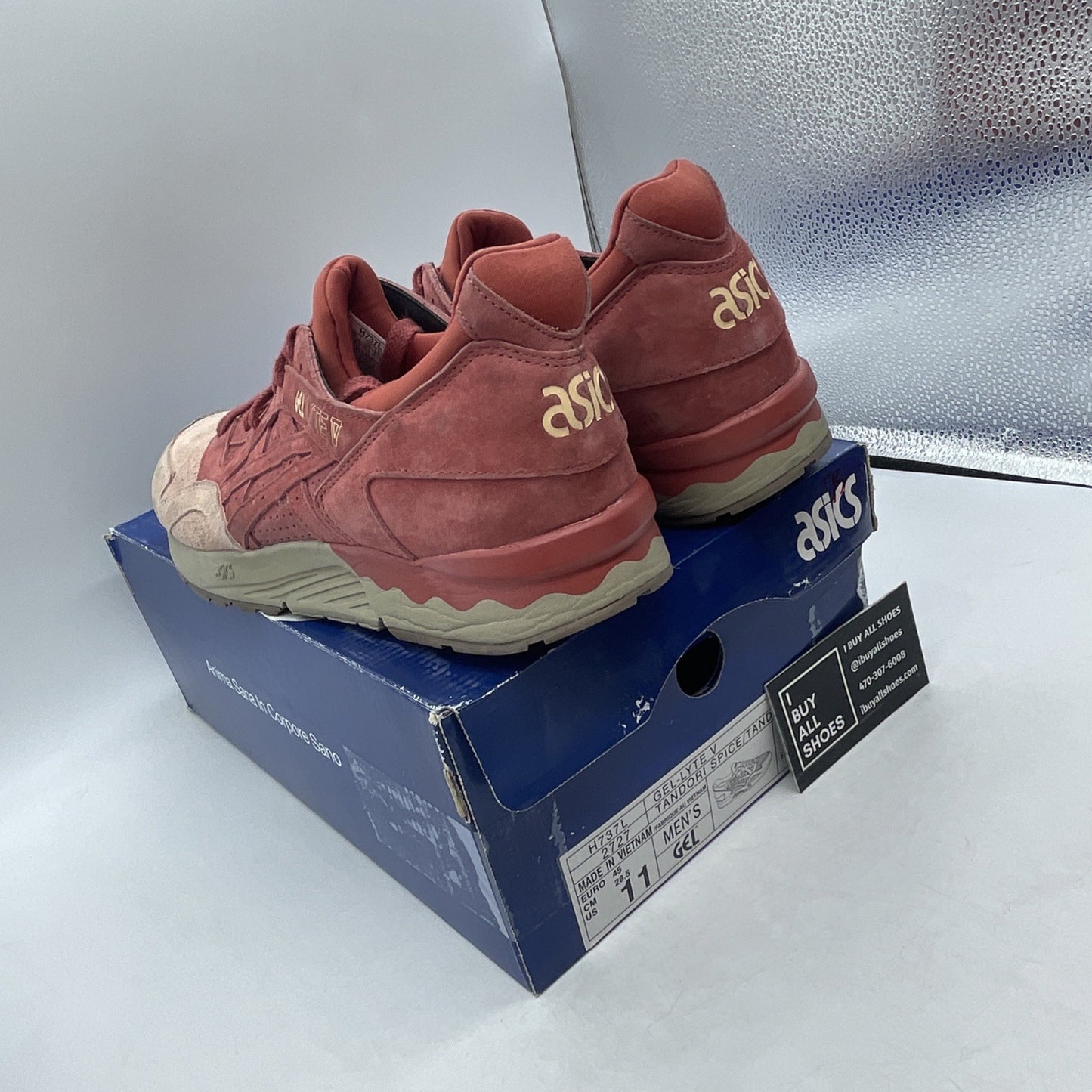Size 11 - Gel-Lyte V Suede Toe Gel Light 5 Pink (H737L)