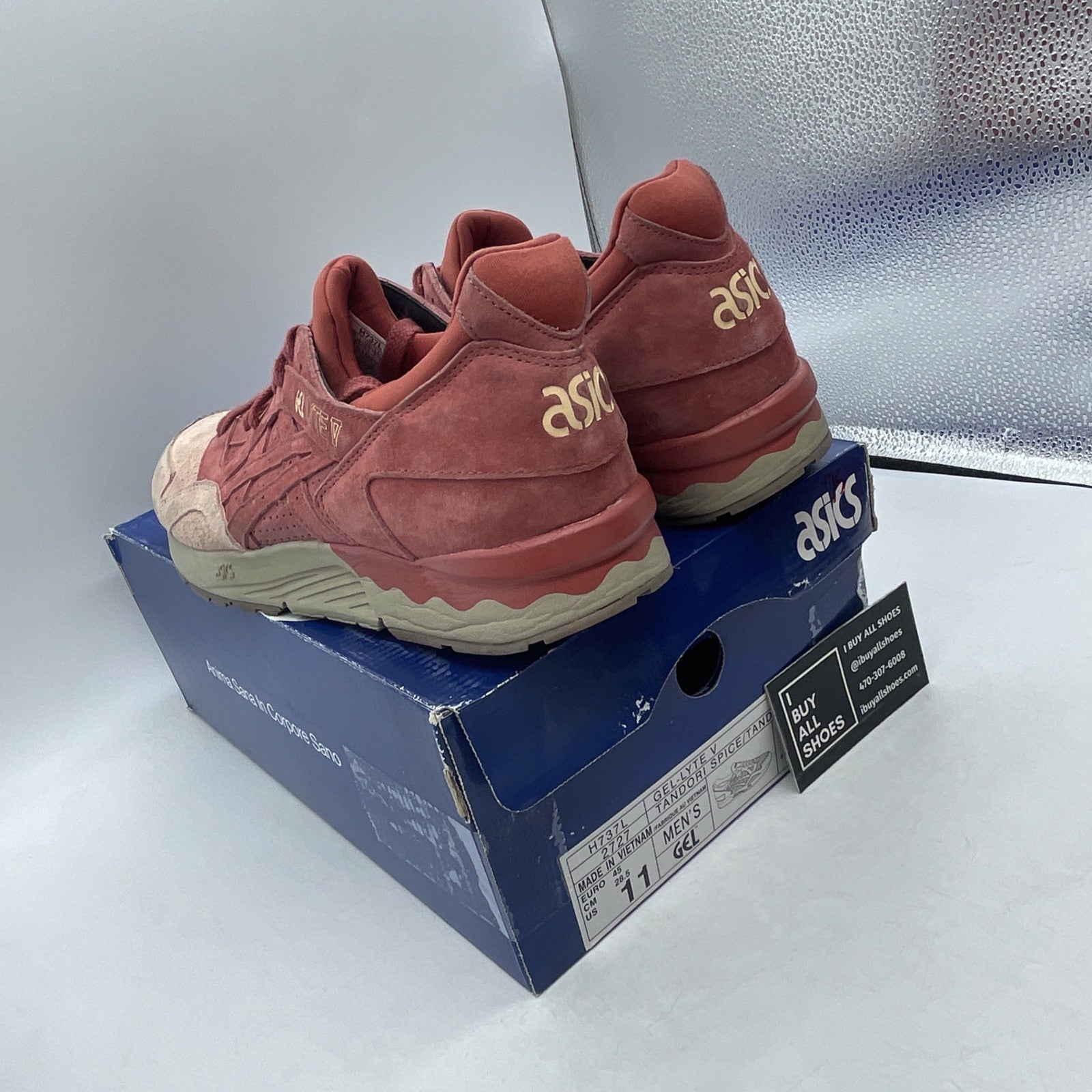 Size 11 - Gel-Lyte V Suede Toe Gel Light 5 Pink (H737L)