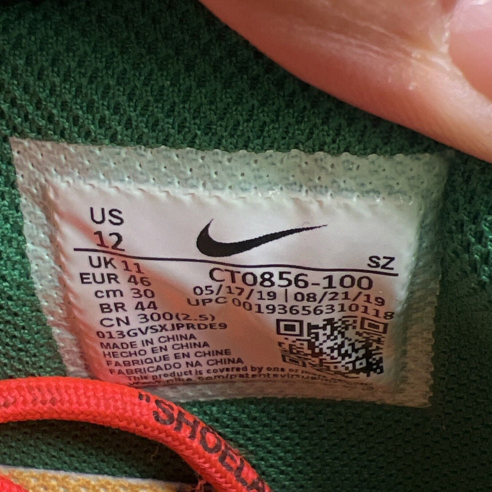 Size 12 - Nike Dunk Low x OFF-WHITE Pine Green 2019 (CT0856-100)