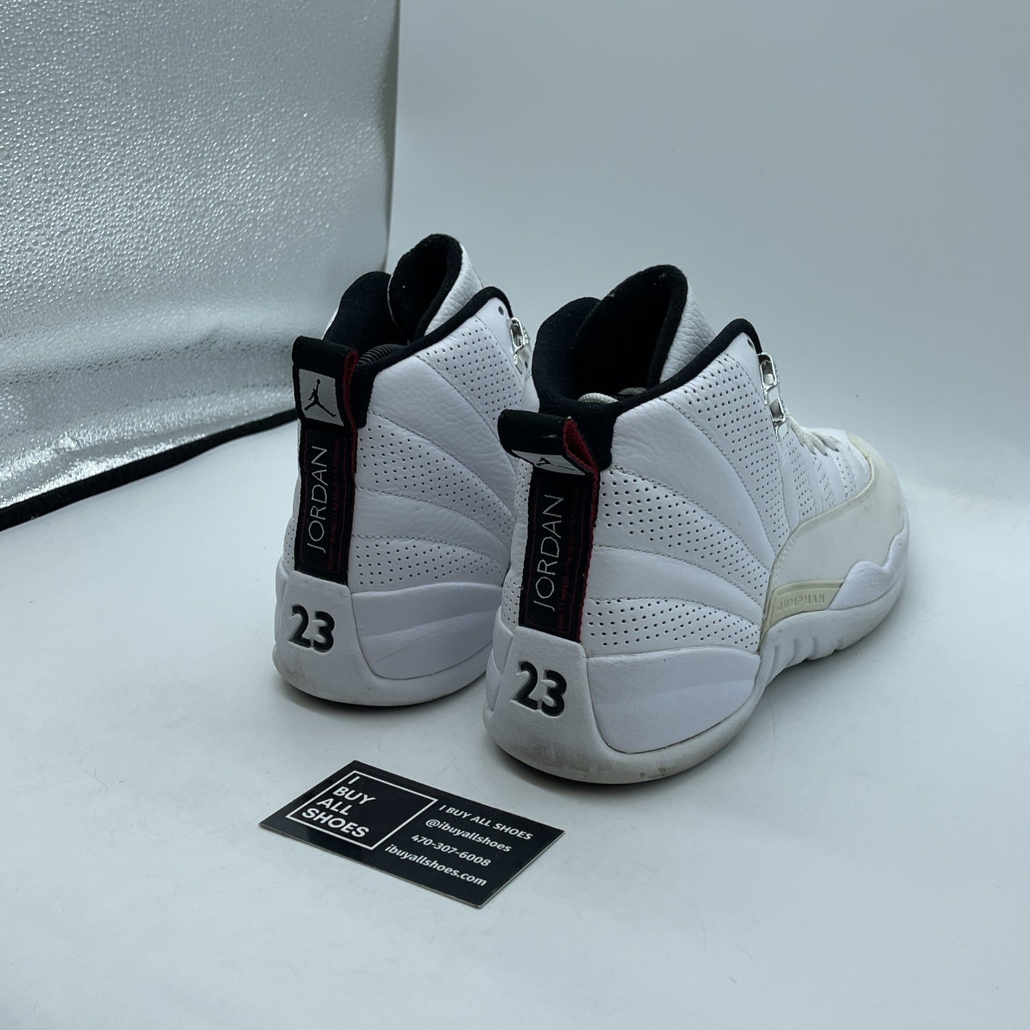 Size 9 - Air Jordan 12 Retro Rising Sun White Black Leather (130690-163)