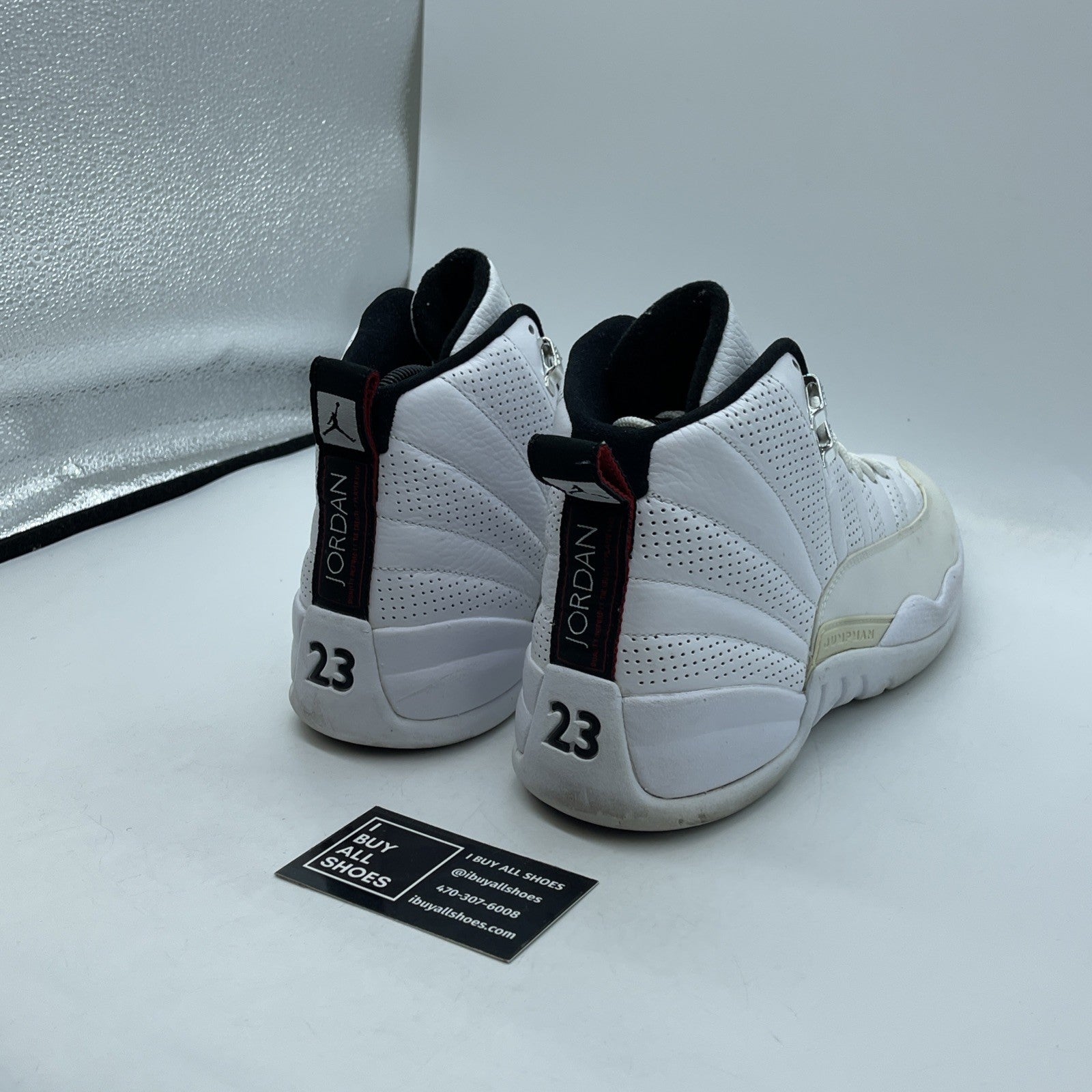Size 9 - Air Jordan 12 Retro Rising Sun White Black Leather (130690-163)