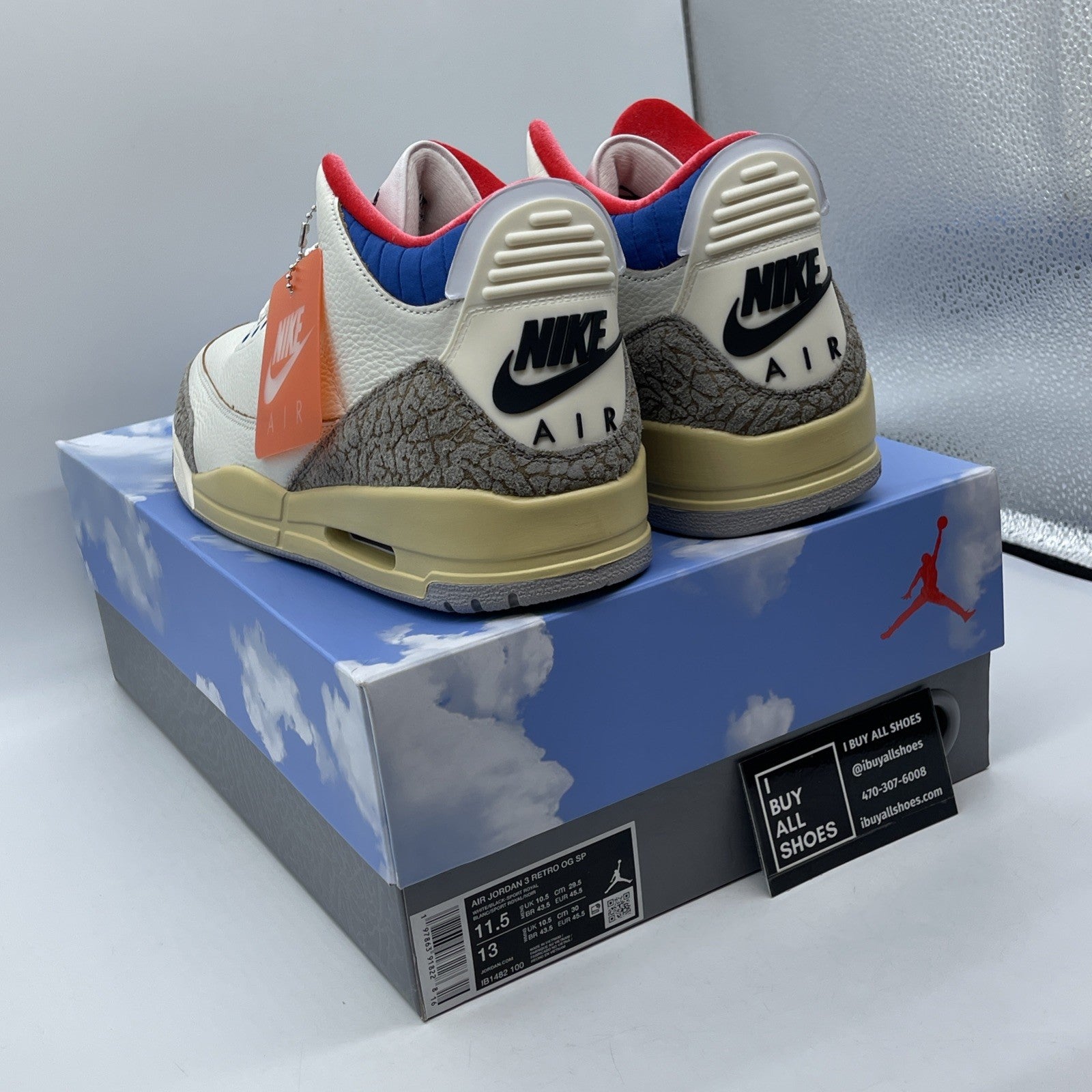 Size 11.5 - Air Jordan 3 Retro Seoul 2.0 Grey Brown Suede Leather (IB1482-100)