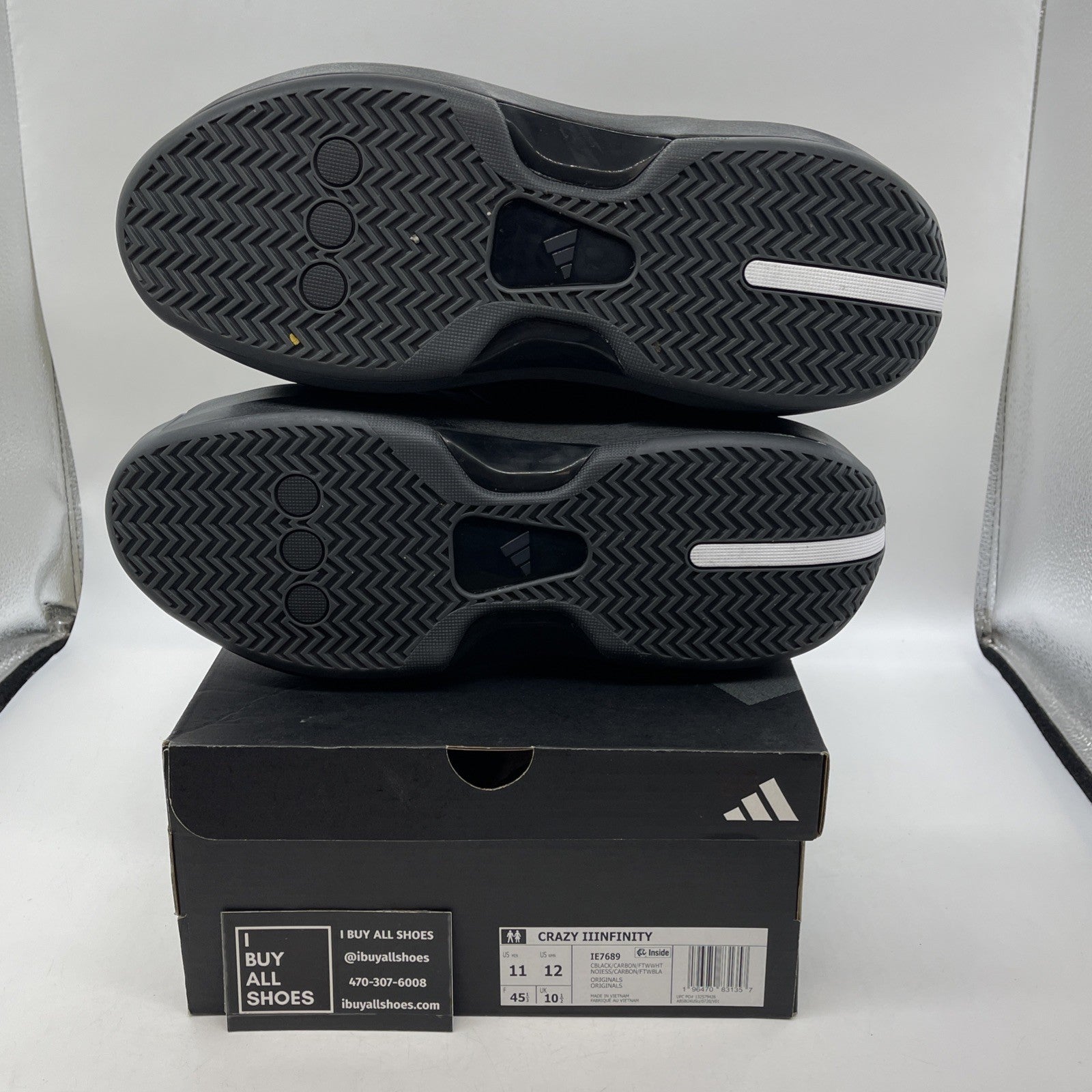 Size 11 - adidas Crazy IIInfinity Triple Black (IE7689)