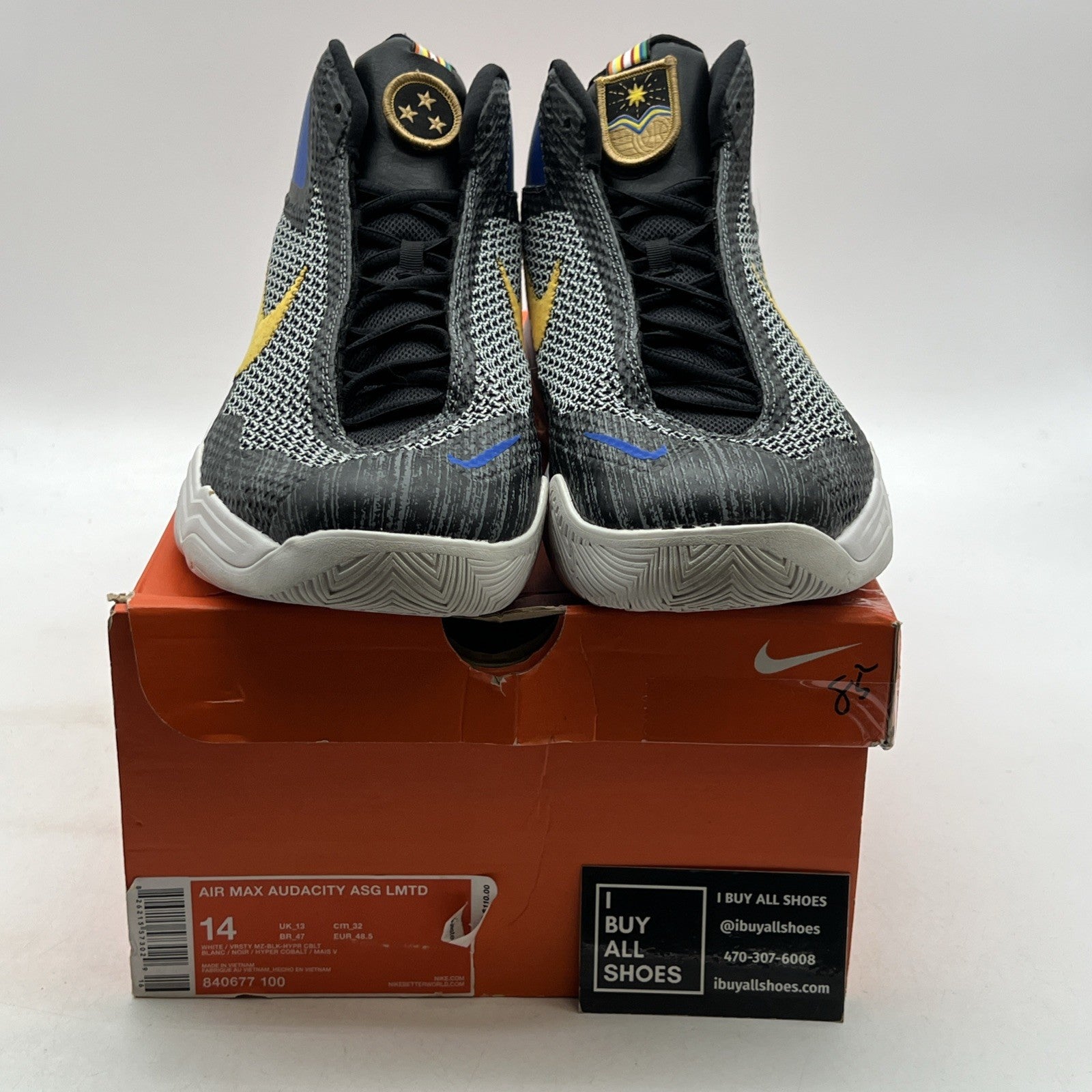 Size 14 - Nike Air Max Audacity Limited All Star - Fear The Brow (840677-100)