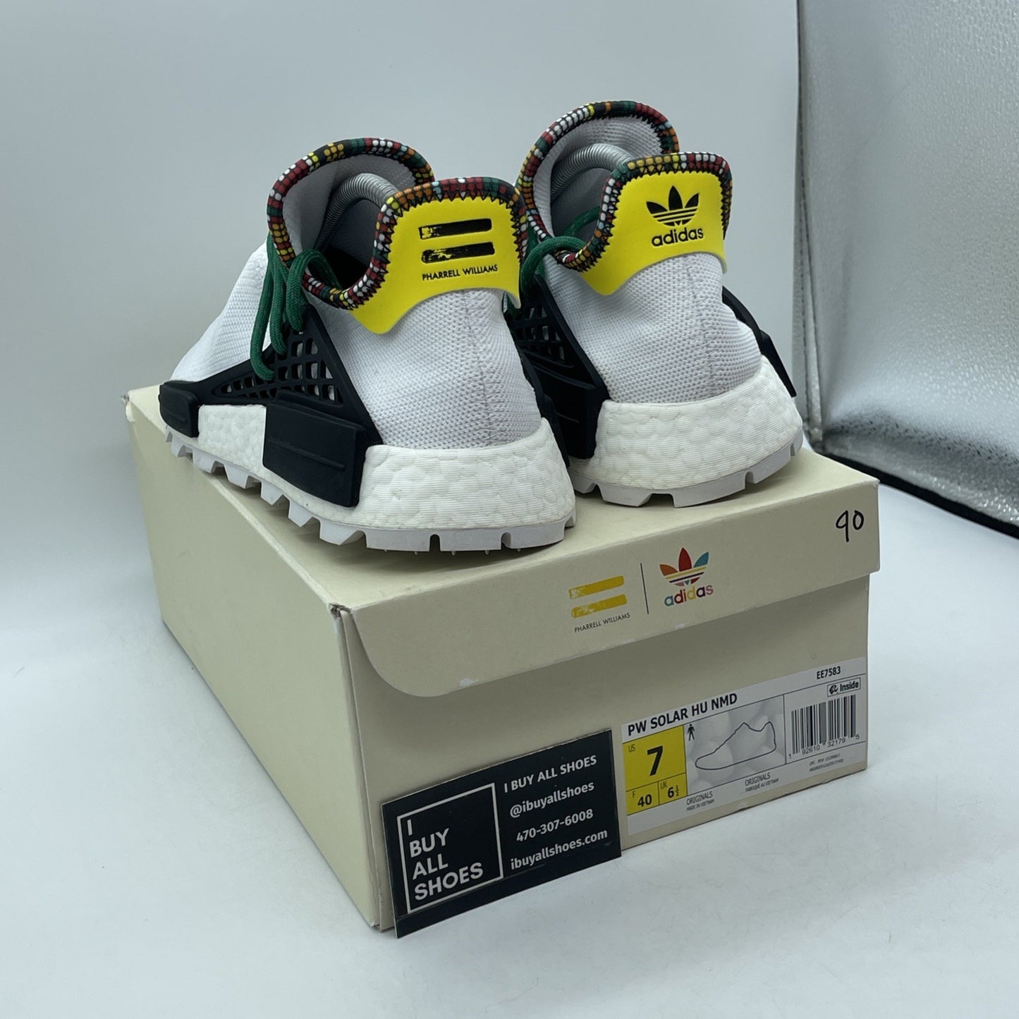 Size 7 - adidas Pharrell x NMD Human Race Inspiration Pack White (EE7583)