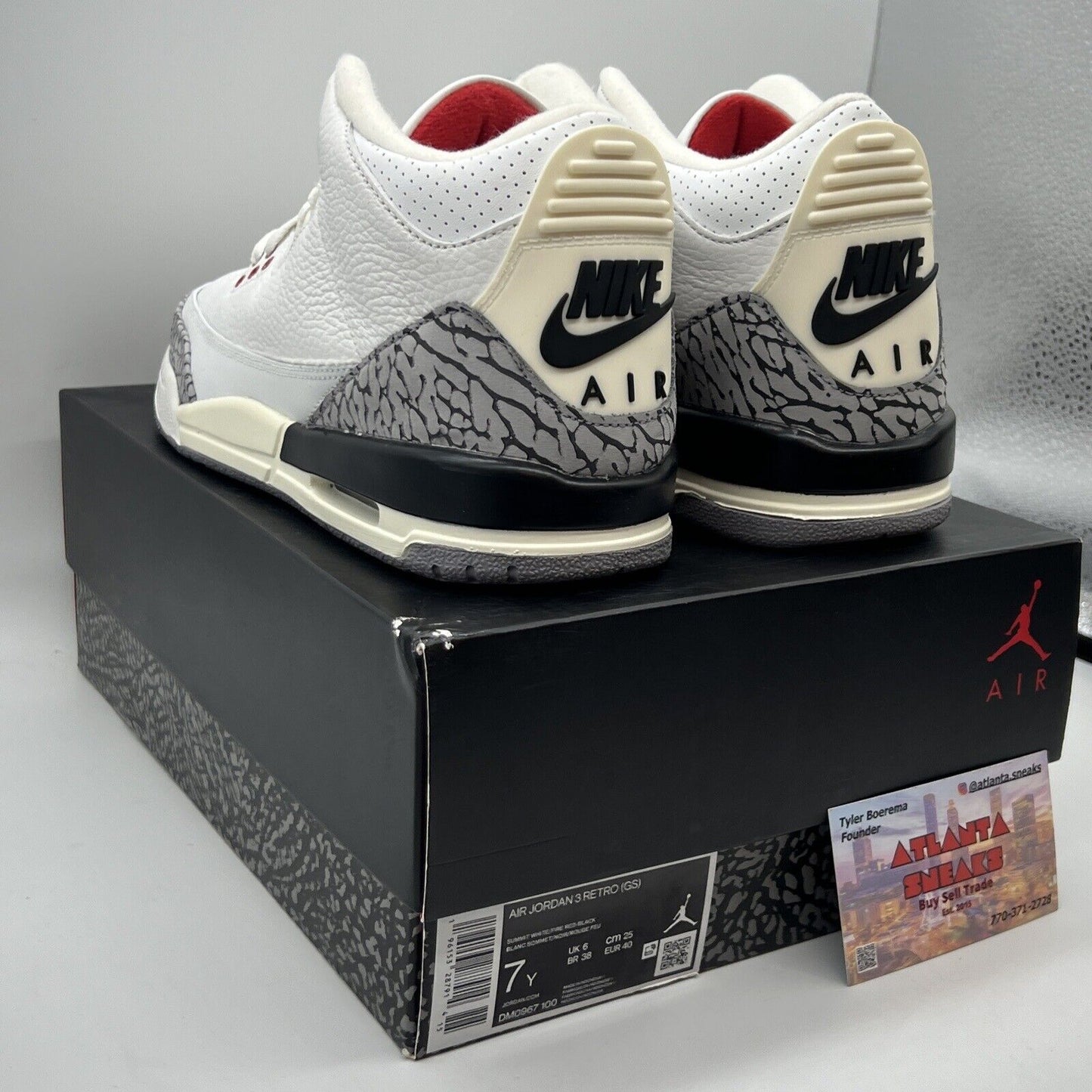 Size 7 - Jordan 3 Retro Mid White Cement Reimagined Brand New Og All