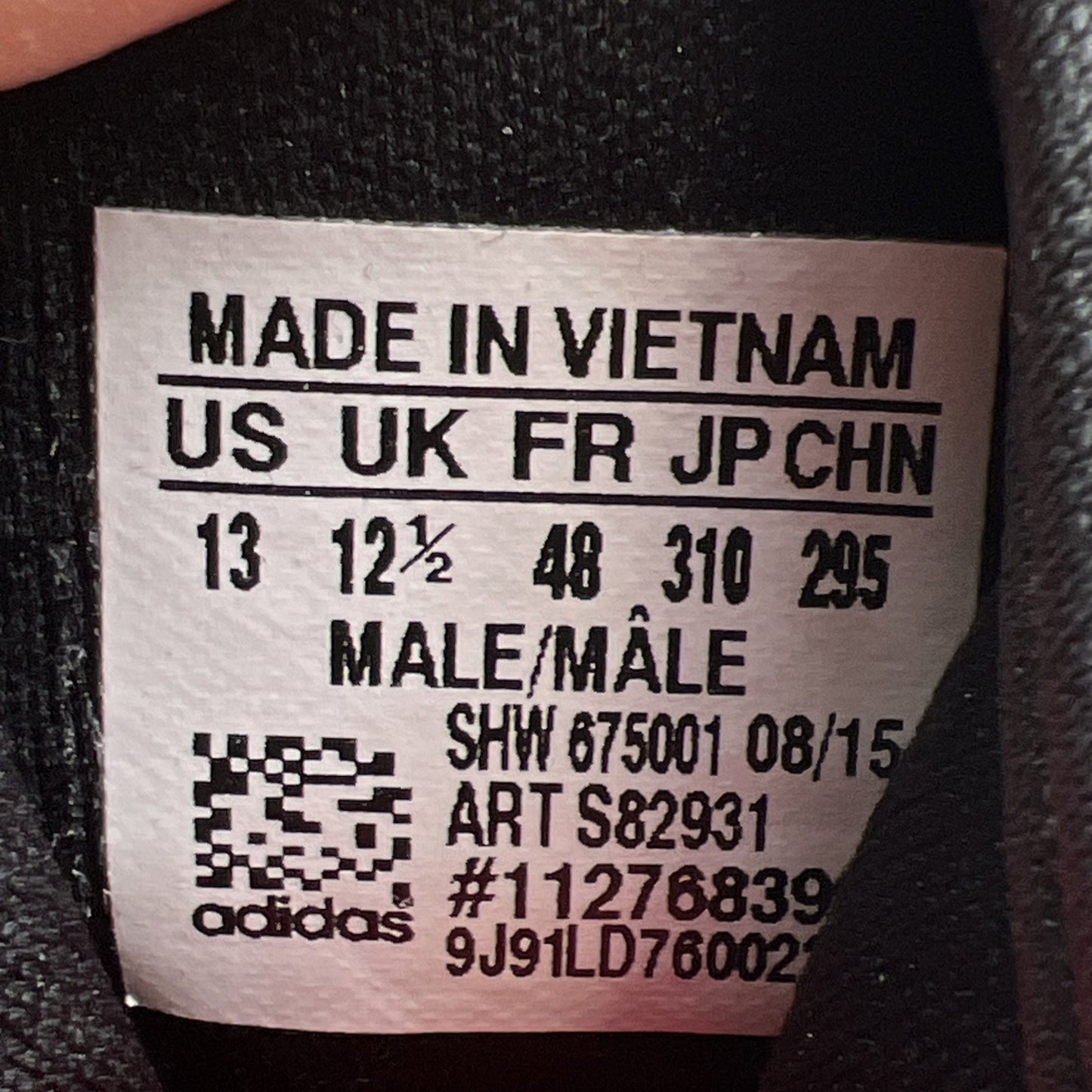 Size 13 - Adidas ZX Flux Winter Black Scarlet (S82931)