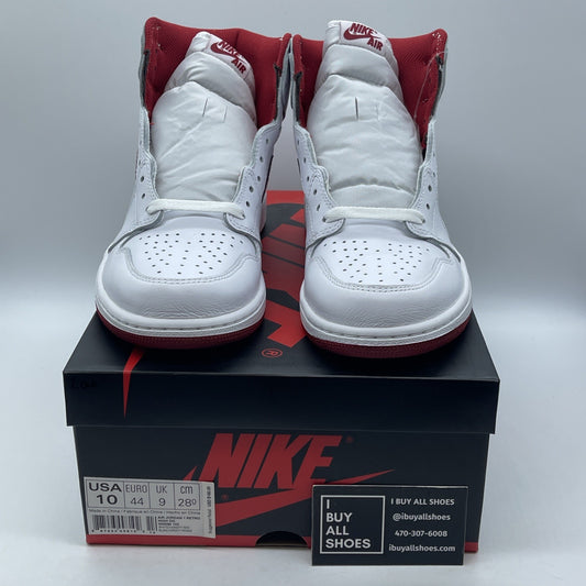 Size 10 - Air Jordan 1 Retro OG High Metallic Red White Leather (555088-103)