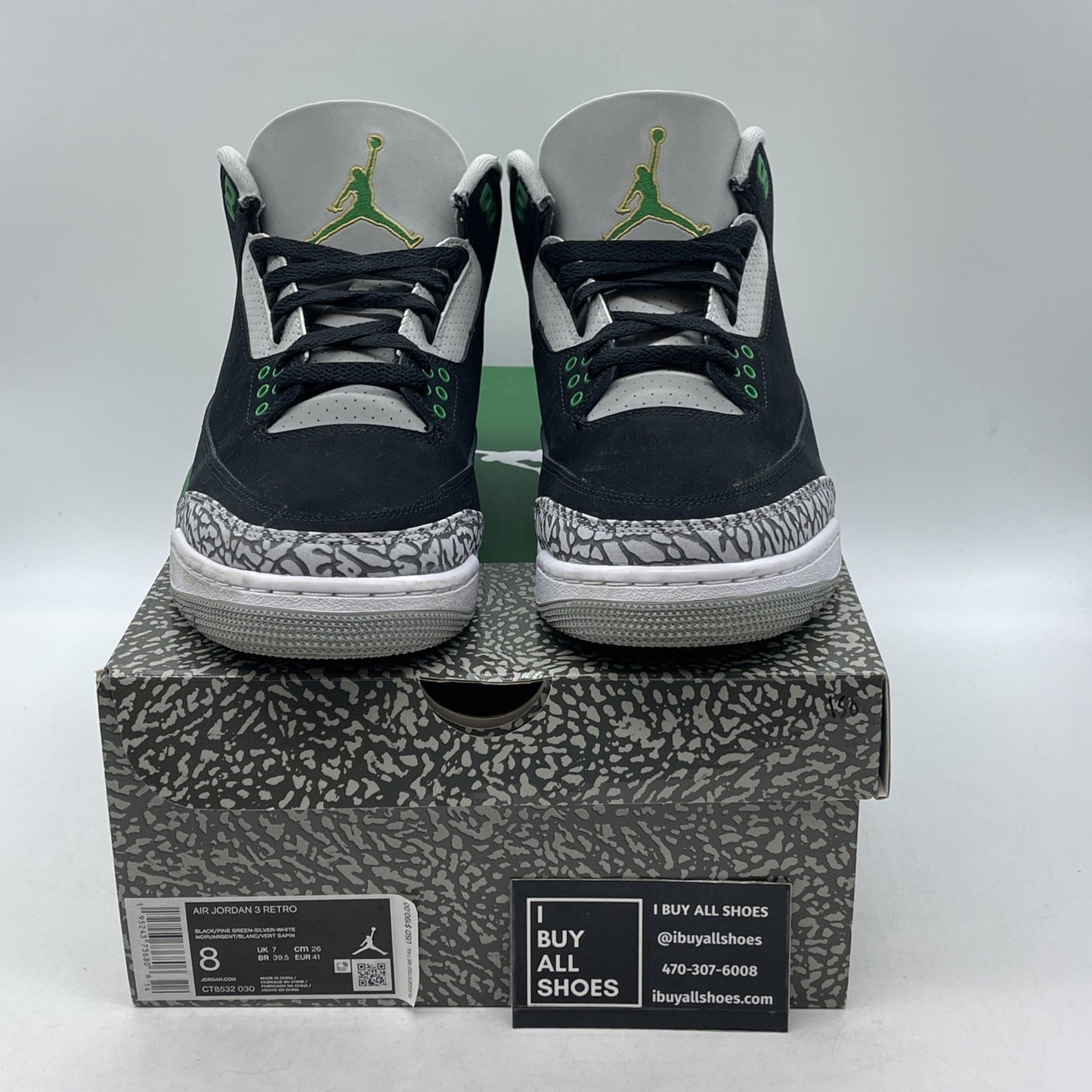 Size 8 - Air Jordan 3 Retro Mid Pine Green (CT8532-030)