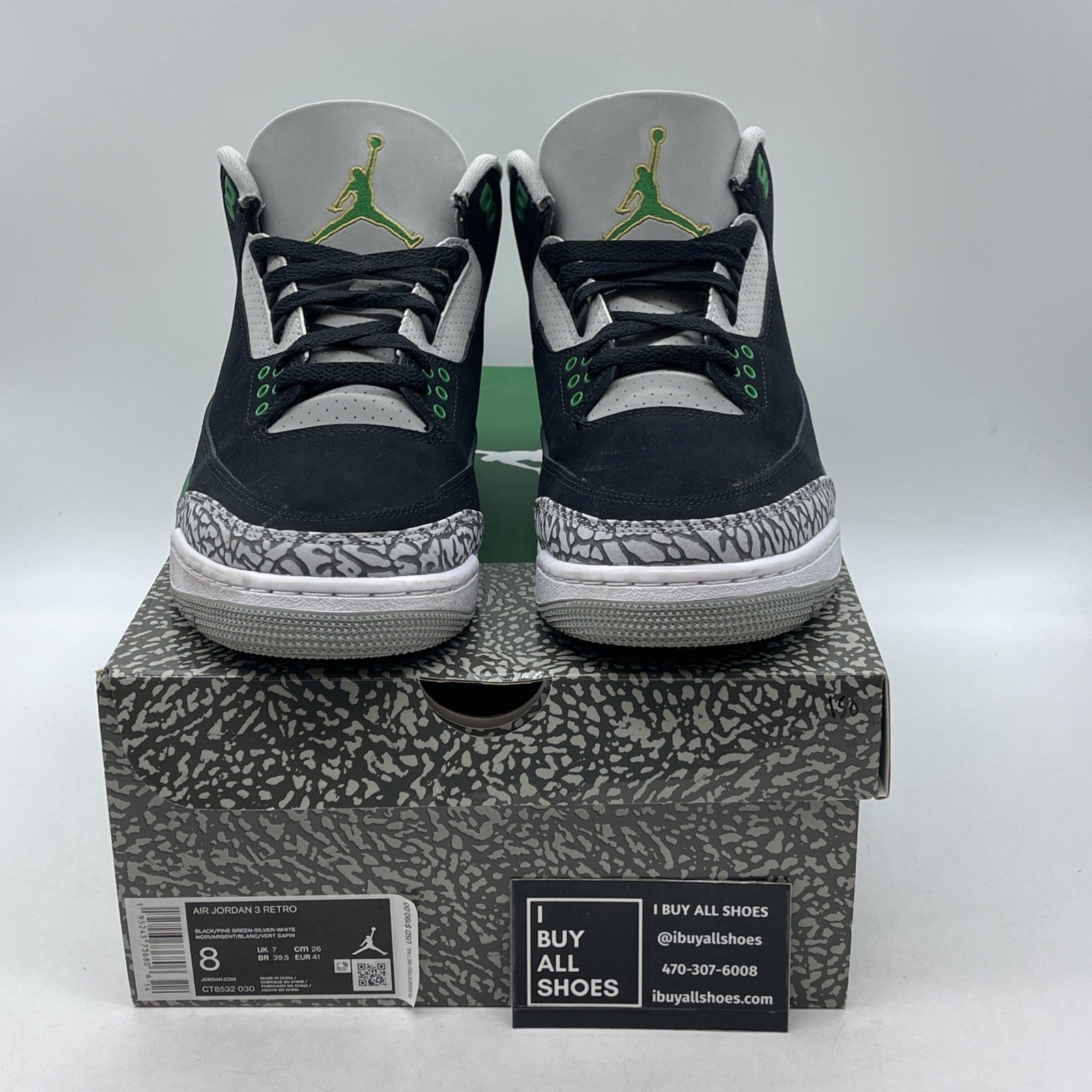 Size 8 - Air Jordan 3 Retro Mid Pine Green (CT8532-030)