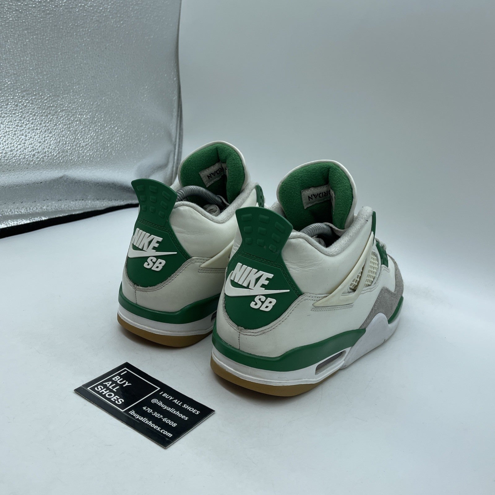 Size 8 - Jordan 4 Retro SP x Nike SB Mid Pine Green Grey White (DR5415-103)