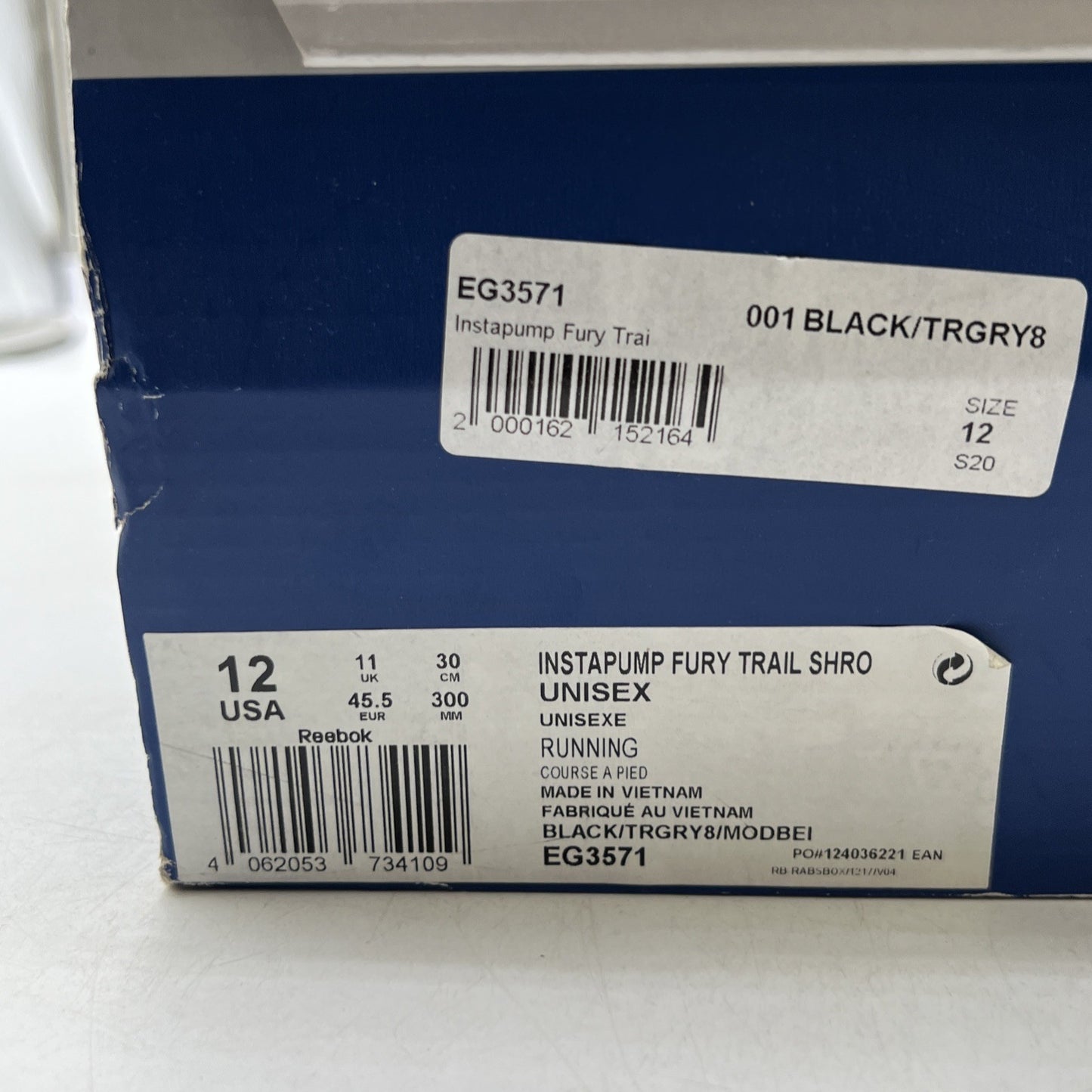Size 12 - Reebok InstaPump Fury Trail Shroud Green (EG3571)