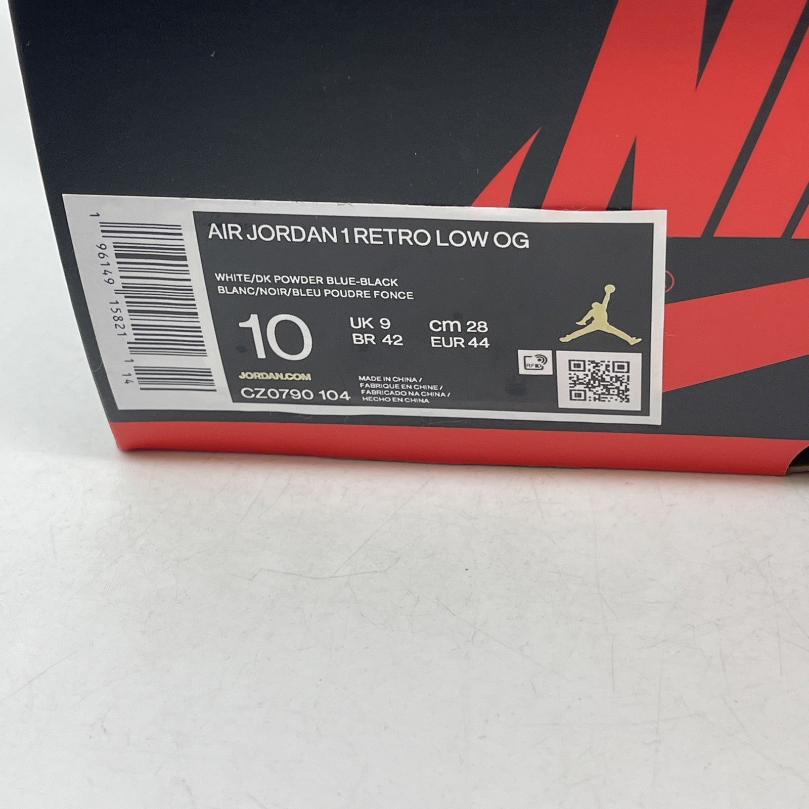 Size 10 - Air Jordan 1 Retro OG Low UNC (CZ0790-104)