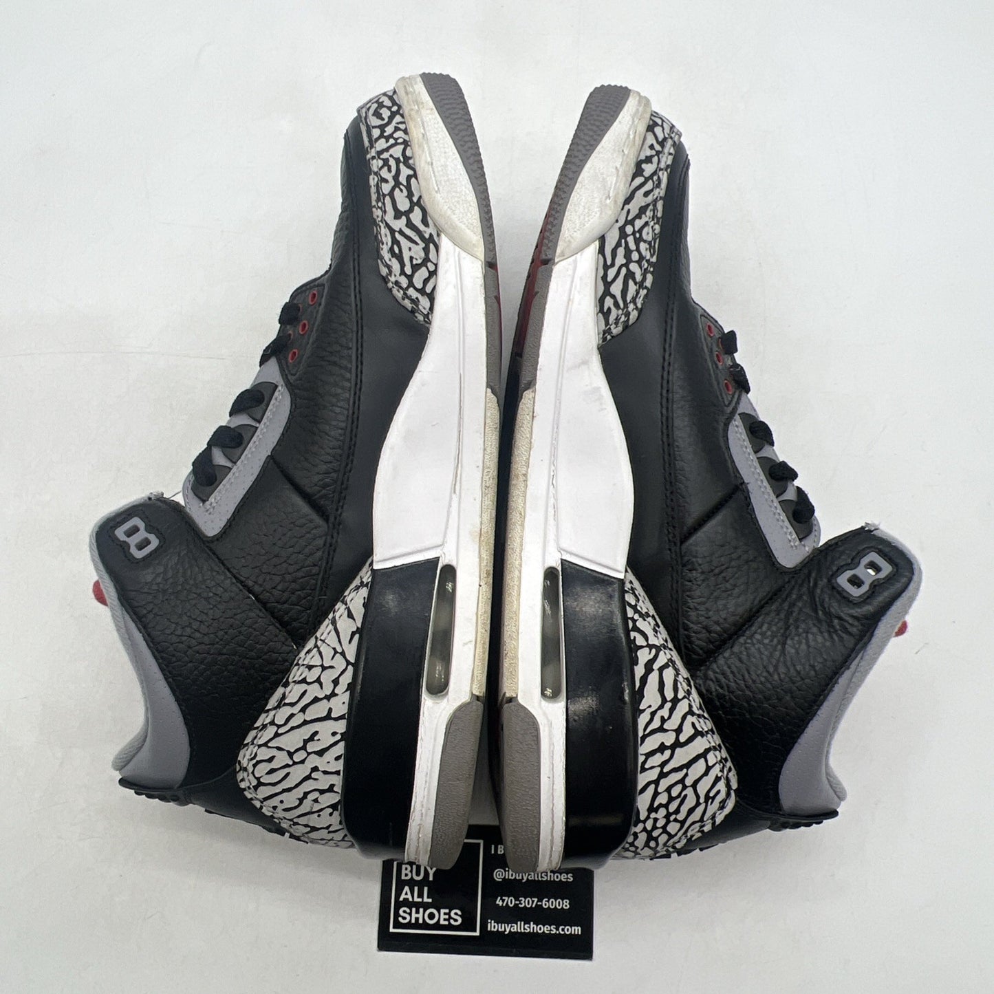 Size 10 - Air Jordan 3 Retro Black Cement release 2011 (136064-010)