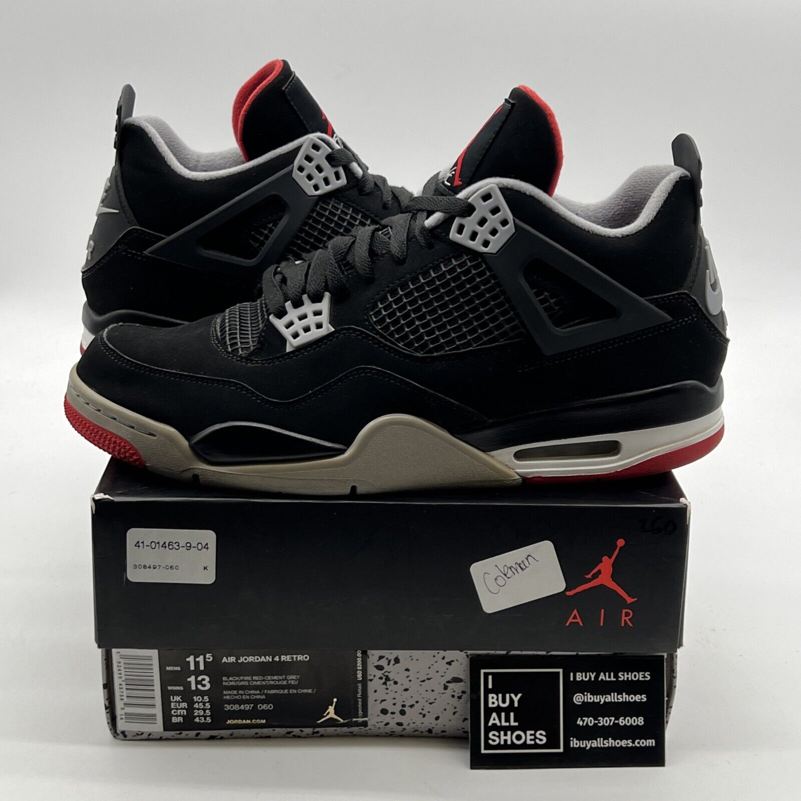 Size 11.5 - Air Jordan 4 Retro OG Mid Bred 2019 (308497-070)