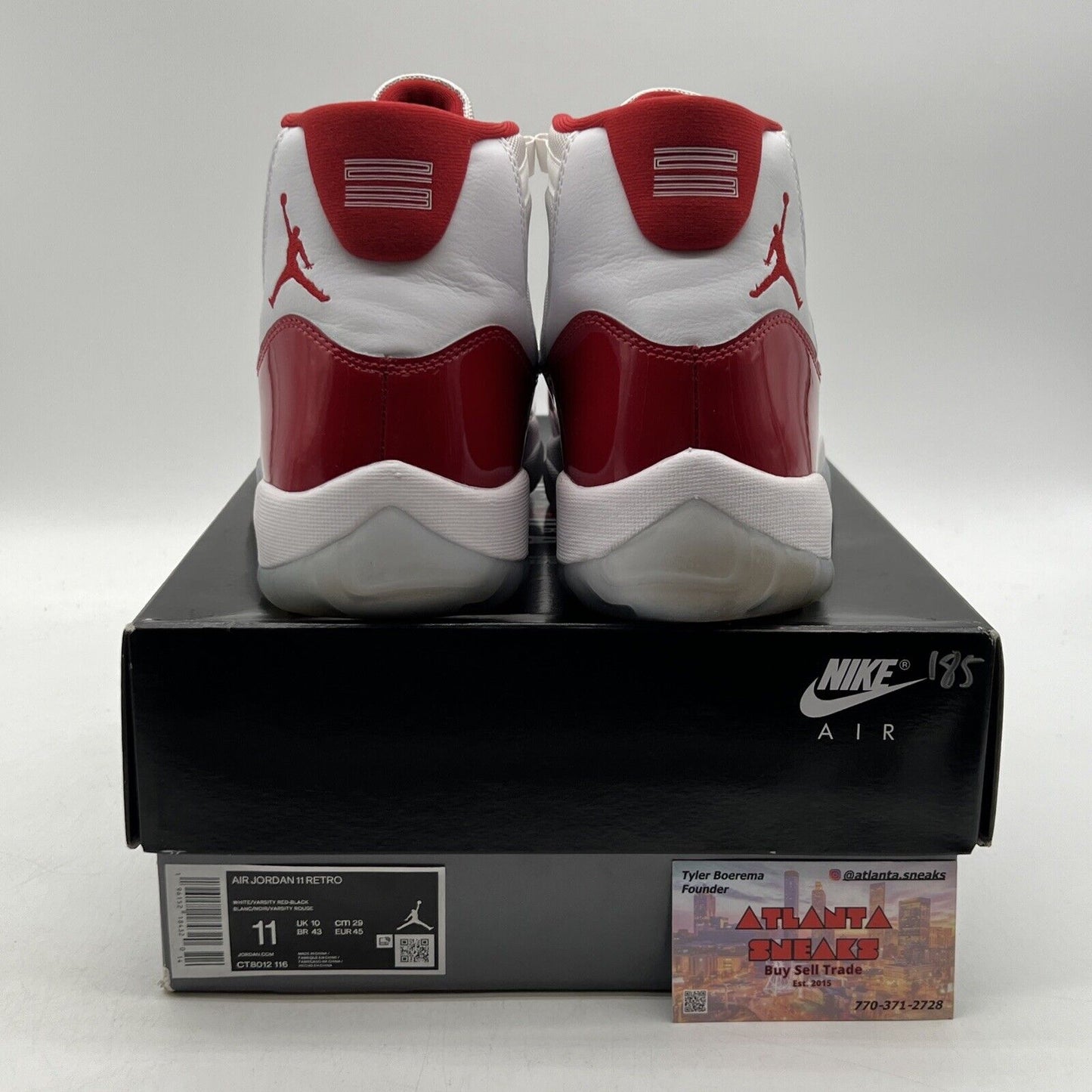 Size 11 - Jordan 11 Retro High Cherry White Red Leather (CT8012-116)