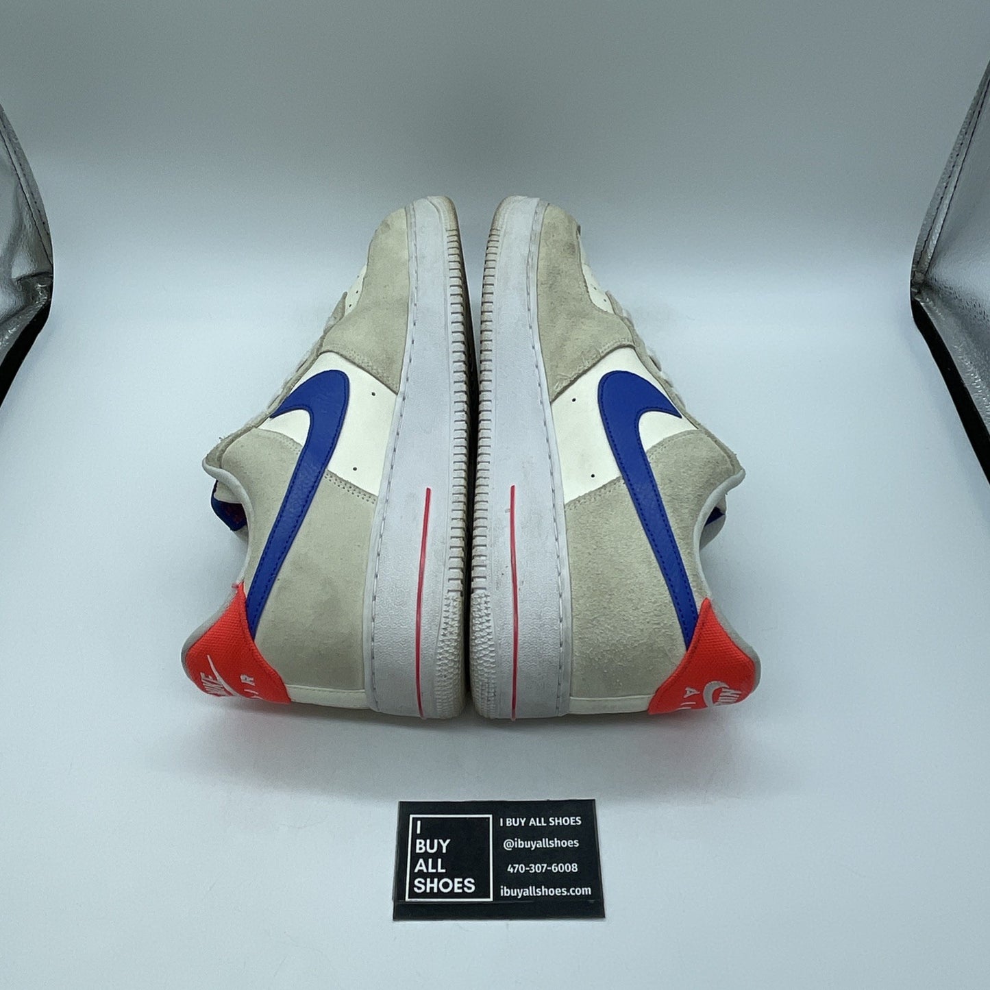 Size 13 - Nike Air Force 1 '07 LV8 Coconut Milk Hyper Royal (DM8314-100)