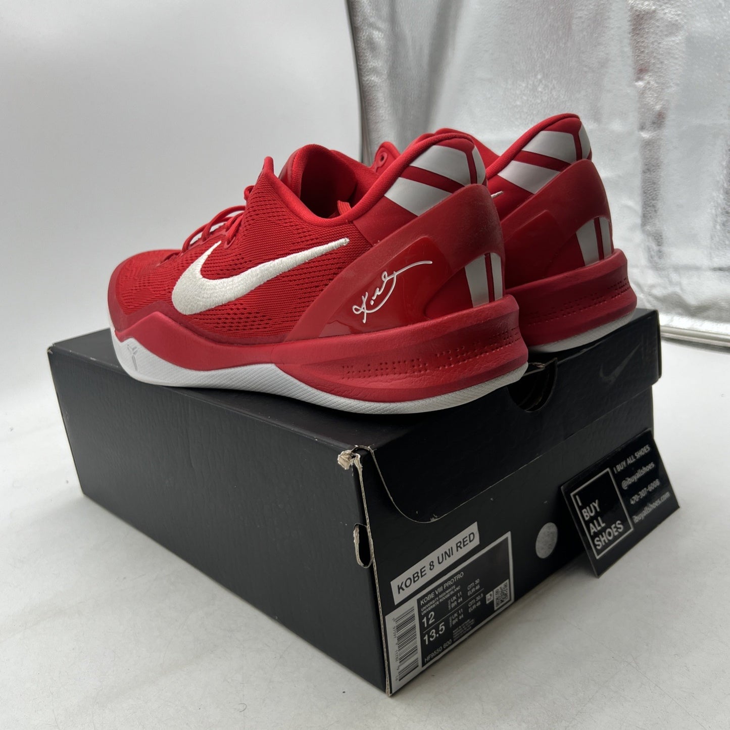 Size 12 - Nike Kobe VIII Protro University Red White (HF9550-600)