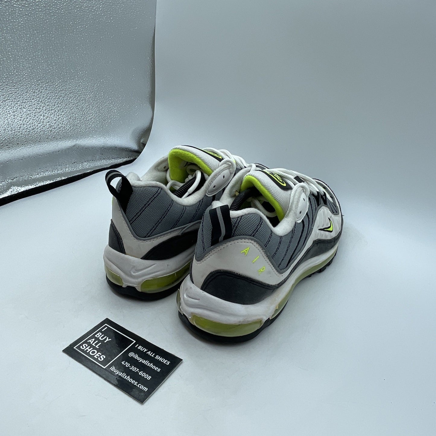 Size 13 - Nike Air Max 98 Cool Grey Volt (640744-002)
