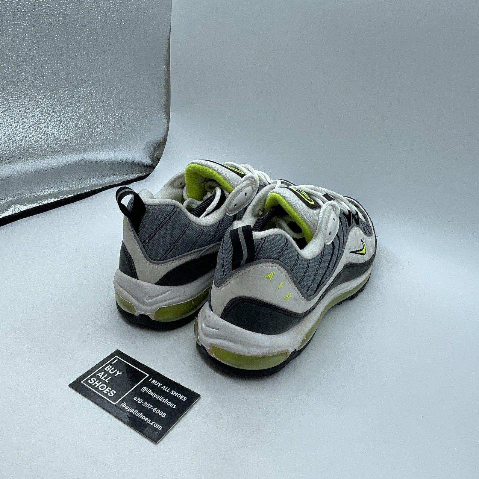 Size 13 - Nike Air Max 98 Cool Grey Volt (640744-002)