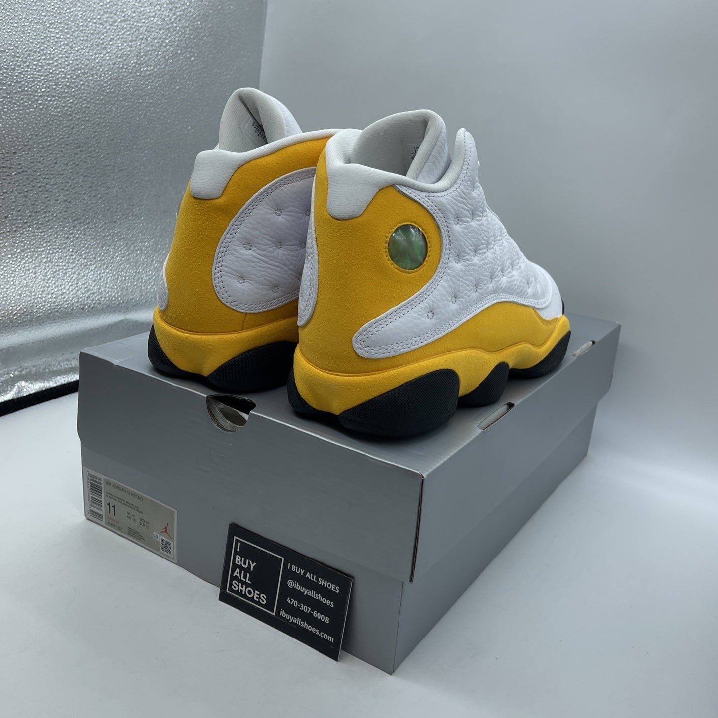 Size 11 - Air Jordan 13 Del Sol 2022 Yellow White Suede Leather (414571-167)