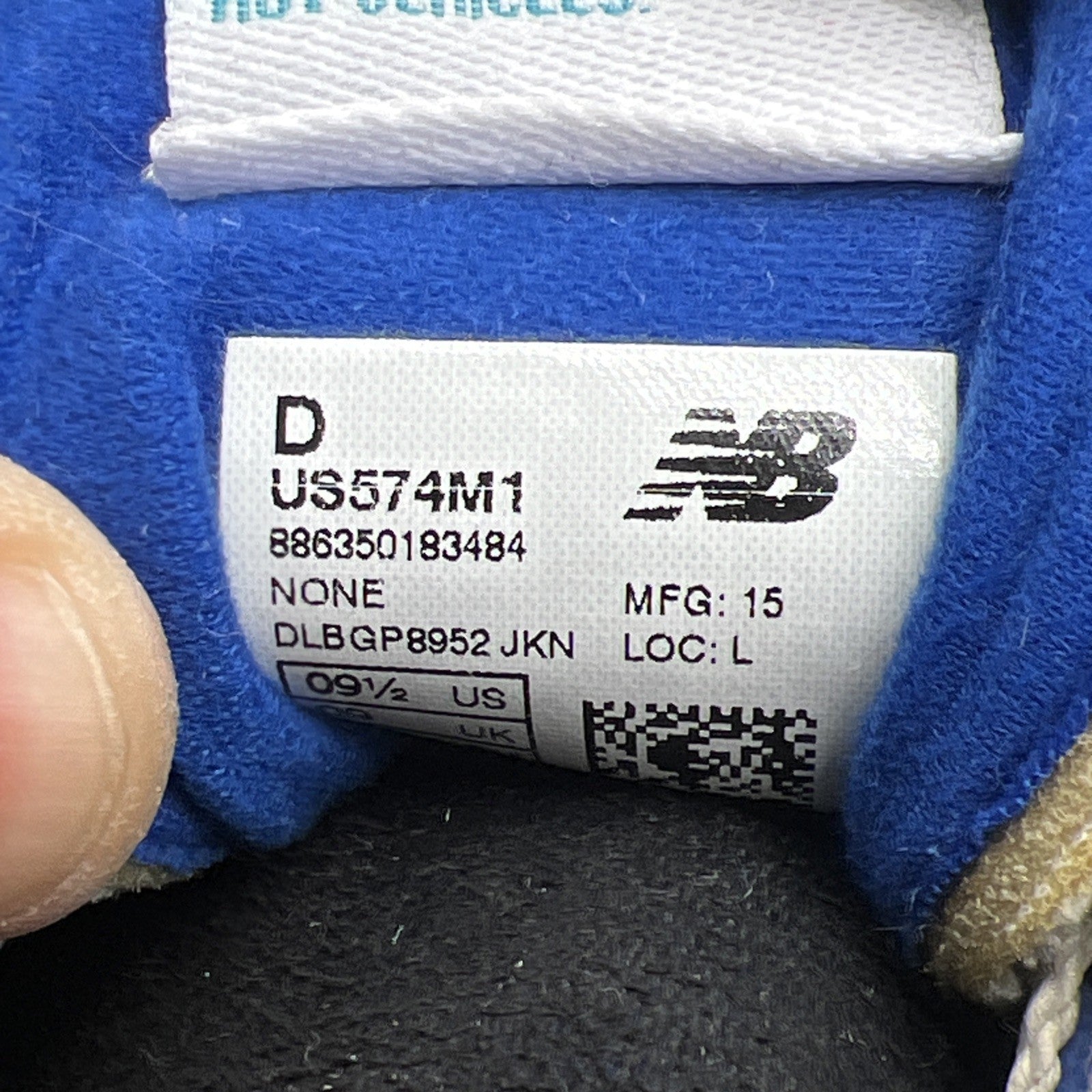 Size 9.5 - New Balance NB1 574 Blue Aqua (US574M1)