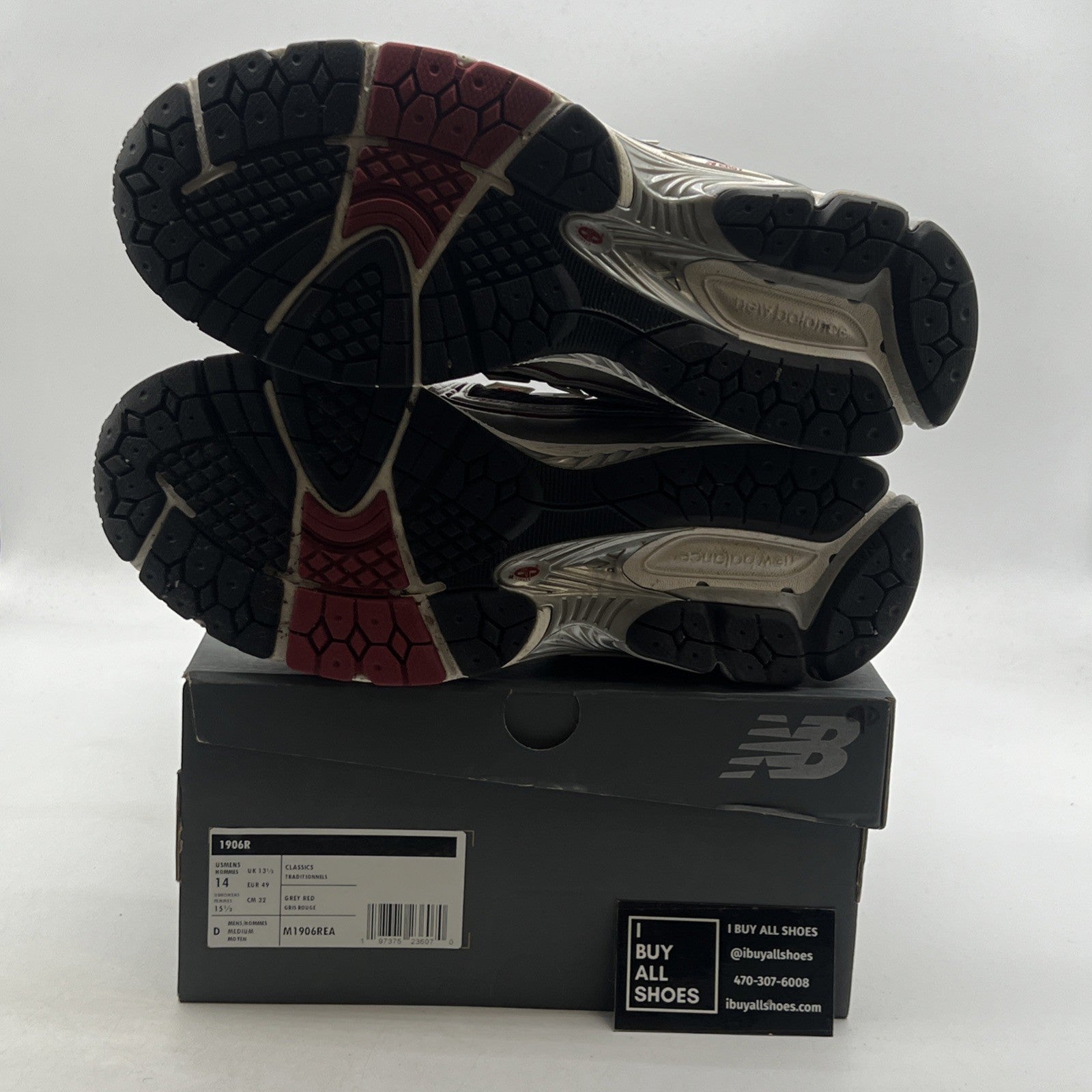 Size 14 - New Balance 1906R Silver Classic Crimson (M1906REA)