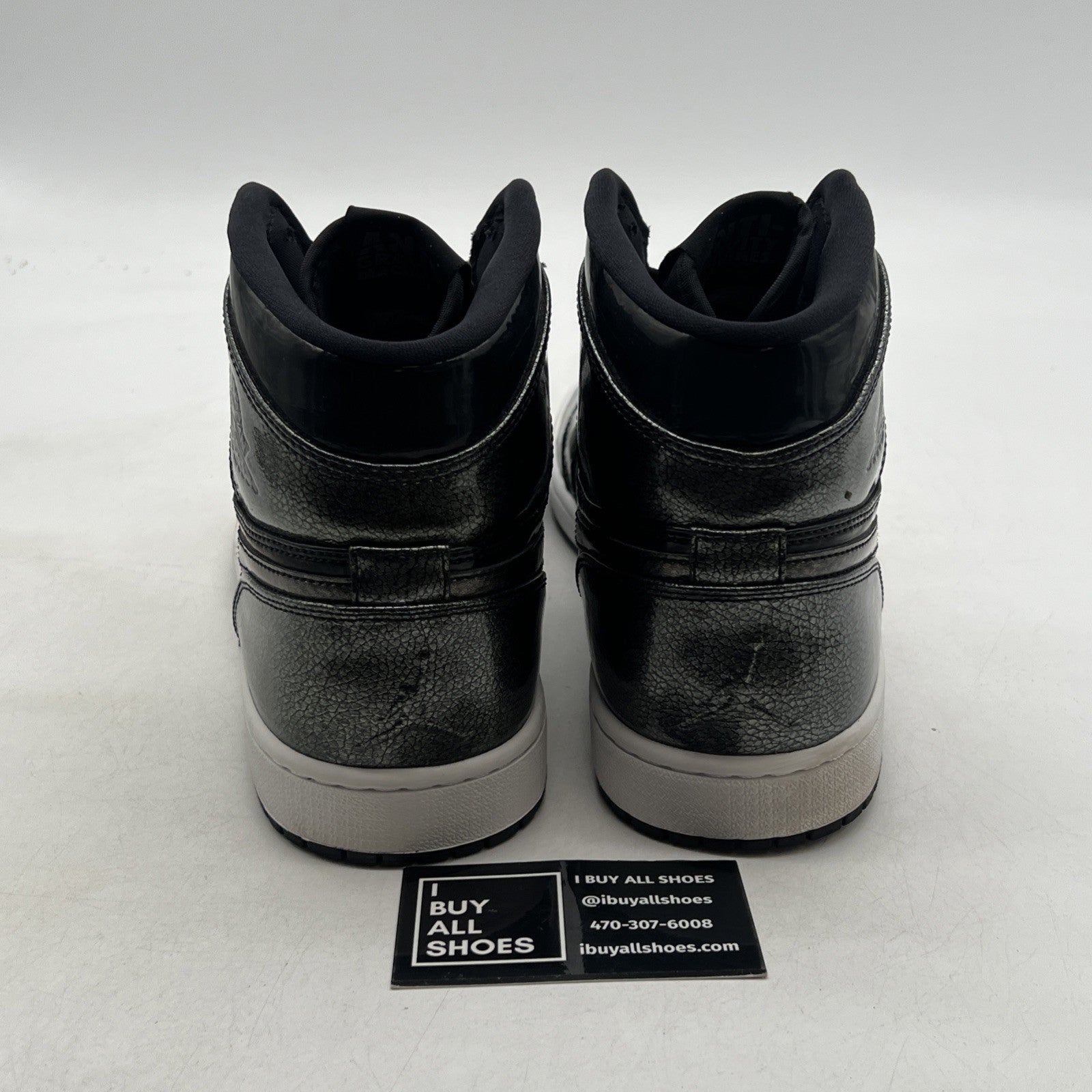 Size 11.5 - Air Jordan 1 Retro High Black Patent (332550-017)