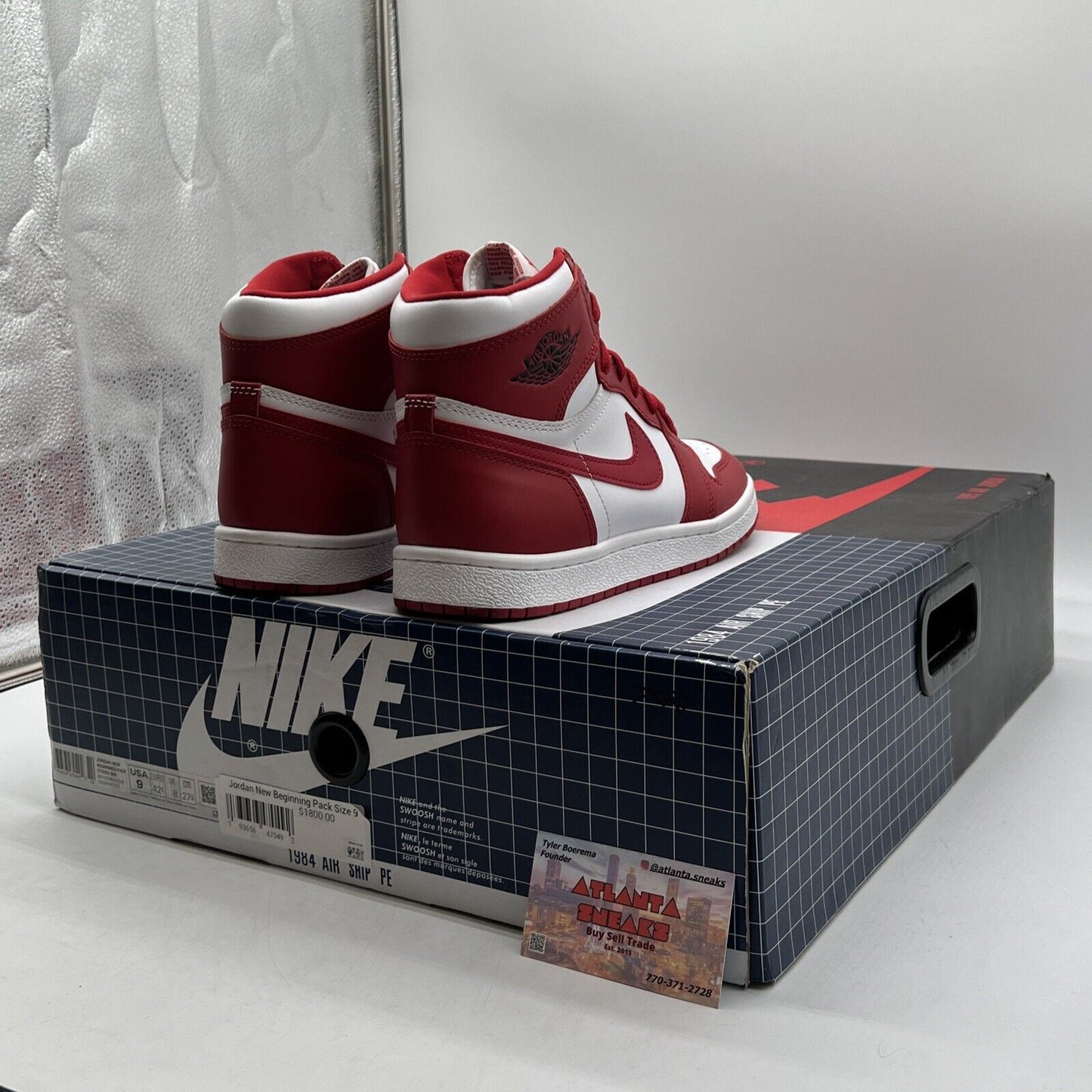 Size 9 - Air Jordan 1 Retro '85 OG High New Beginnings Red White (CQ4921-601)