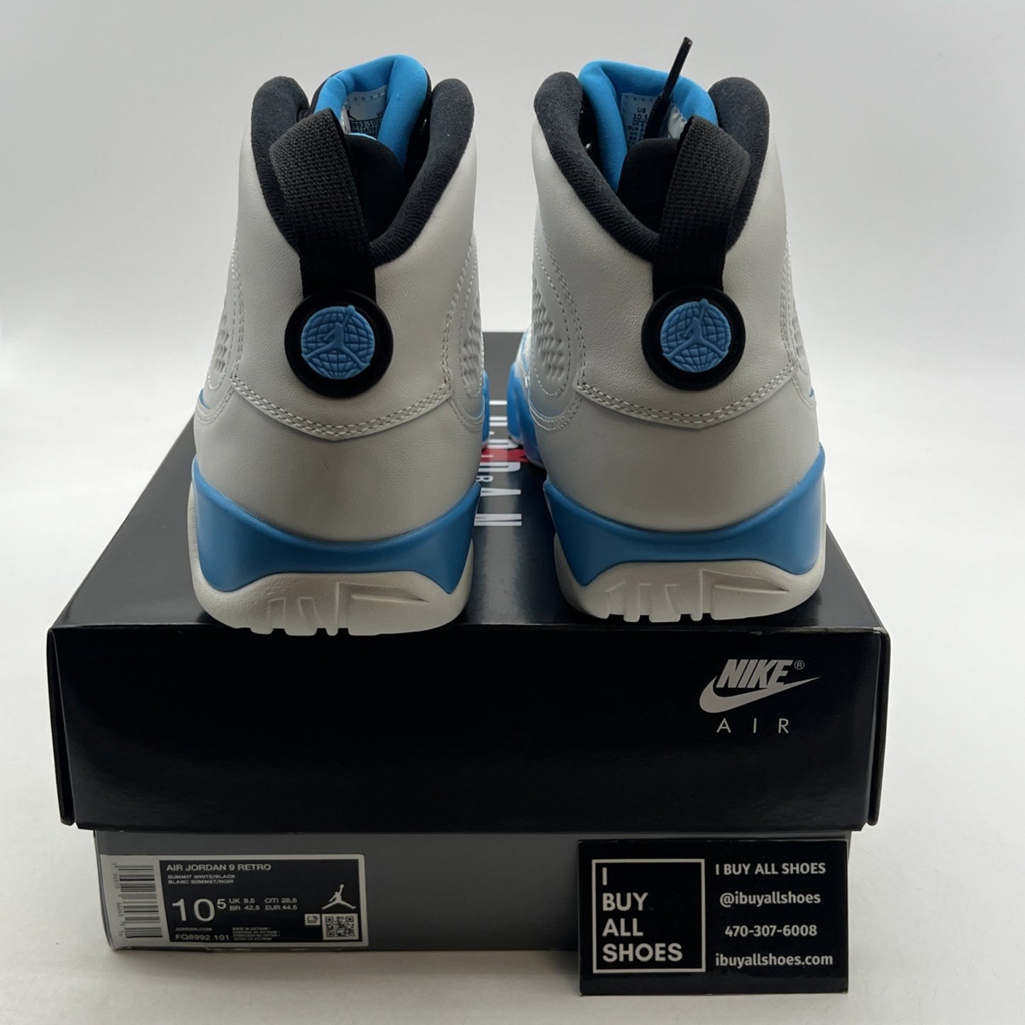 Size 10.5 - Air Jordan 9 Retro 2024 Powder Blue (FQ8992-101)