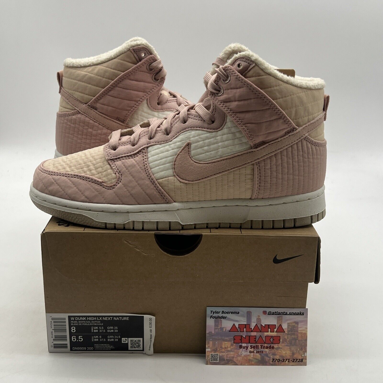 Size 8 - Nike Dunk LX Next Nature High Toasty - Pink Oxford W (DN9909-200)