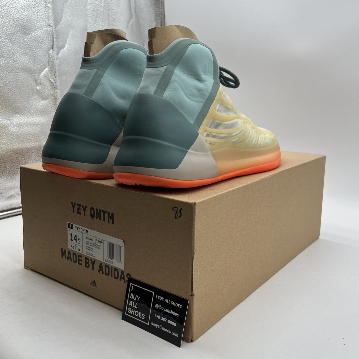 Size 14.5 - adidas Yeezy Quantum Hi-Res Coral (HP6595)