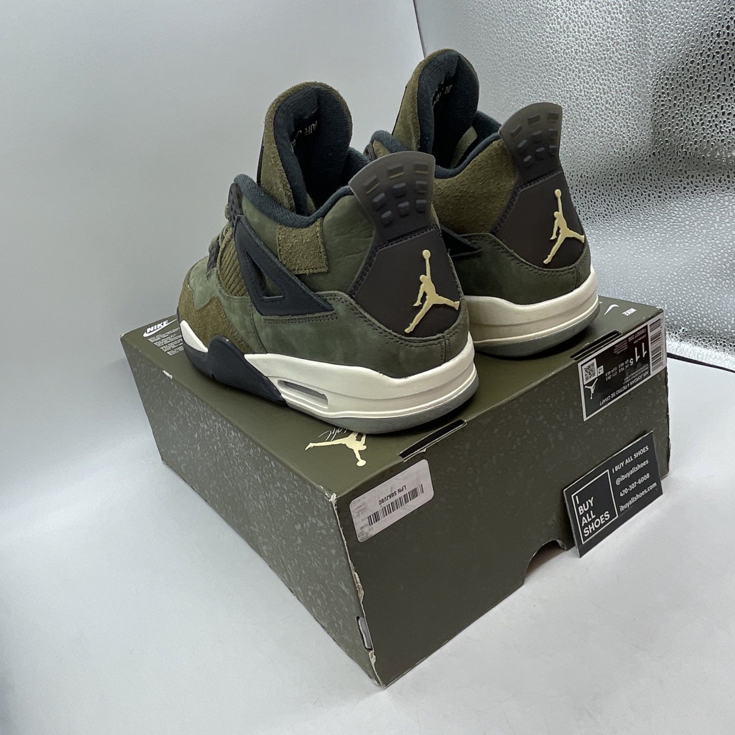 Size 11.5 - Air Jordan 4 SE Retro Low Craft Olive (FB9927-200)
