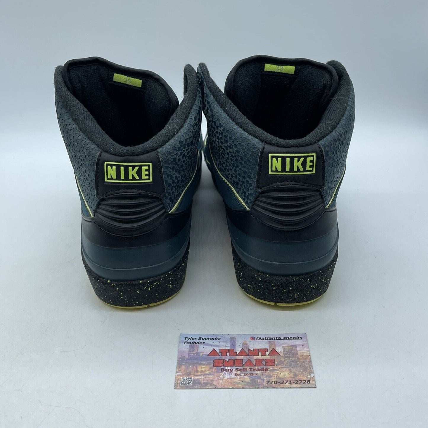 Size 10.5 - Air Jordan 2 Retro Nightshade Blue Black Suede Leather (385475-303)