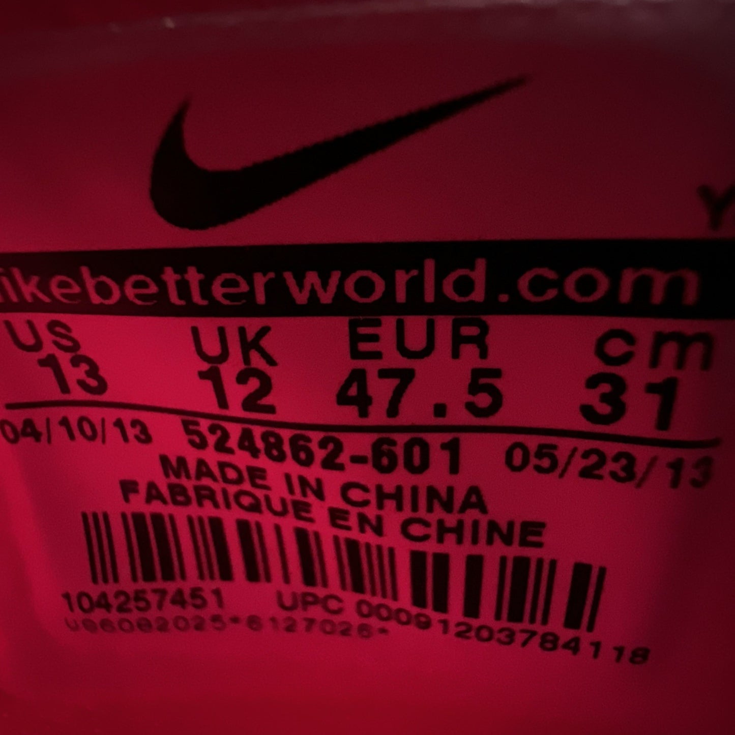 Size 13 - Nike Air Max Hyperposite Plum (524862-601)