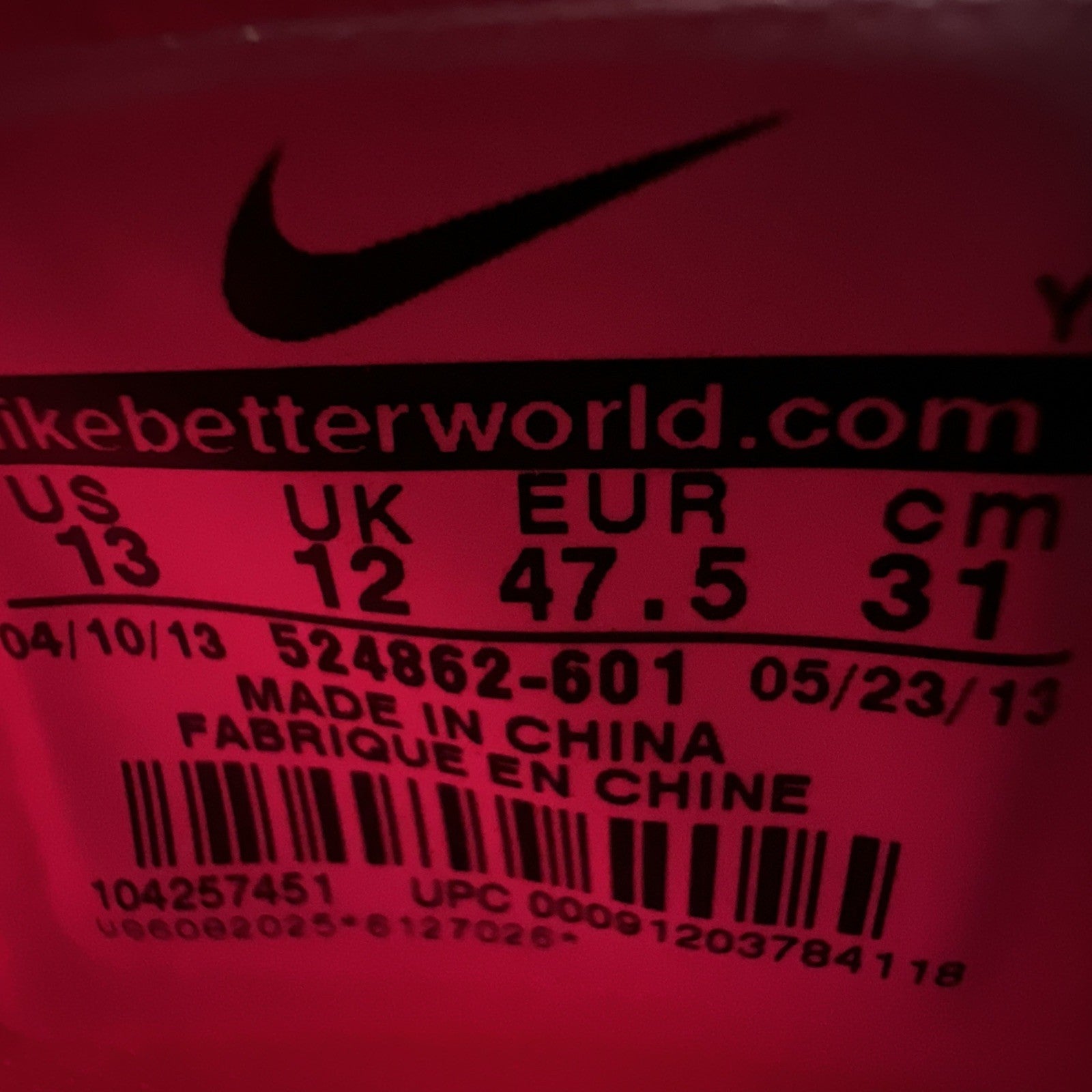 Size 13 - Nike Air Max Hyperposite Plum (524862-601)