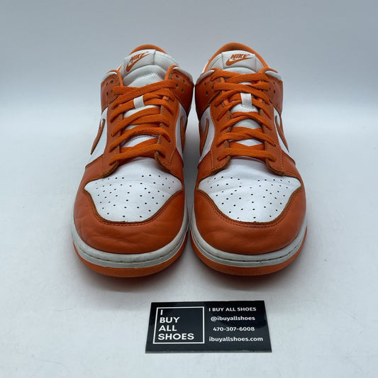 Size 12 - Nike Dunk Low Retro SP Syracuse Orange White Leather Suede (CU1726–101