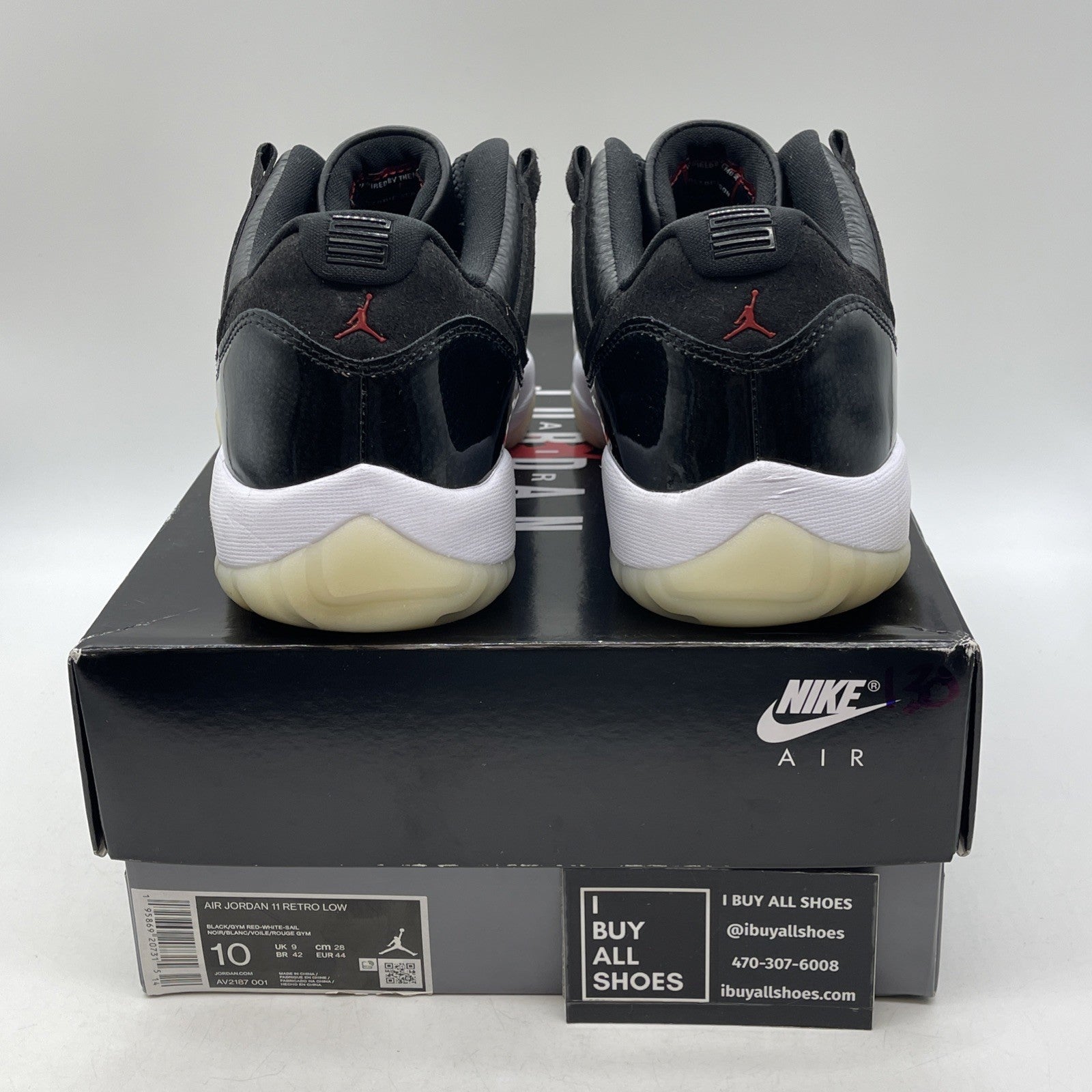 Size 10 - Air Jordan 11 Retro Low 72-10 (AV2187-001)