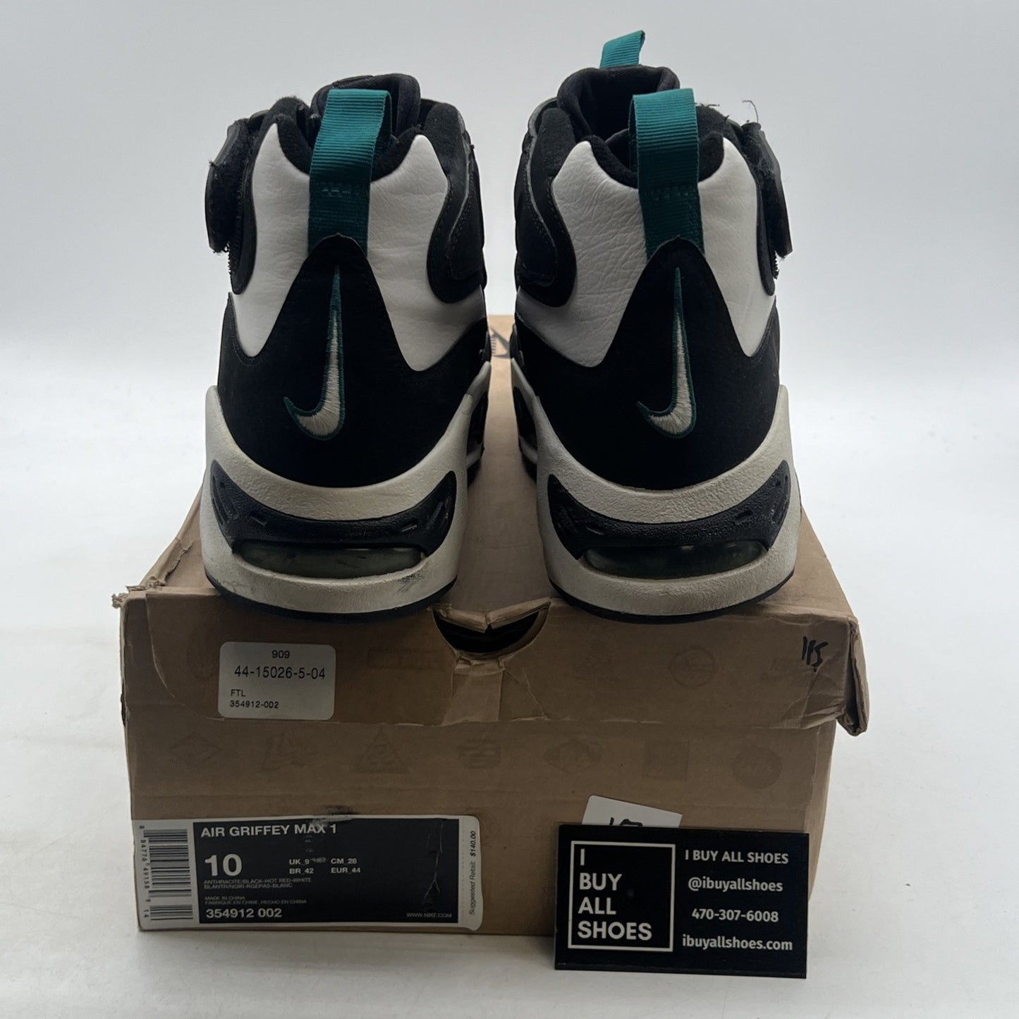 Size 10 - Nike Air Griffey Max 1 Anthracite (354912-002)