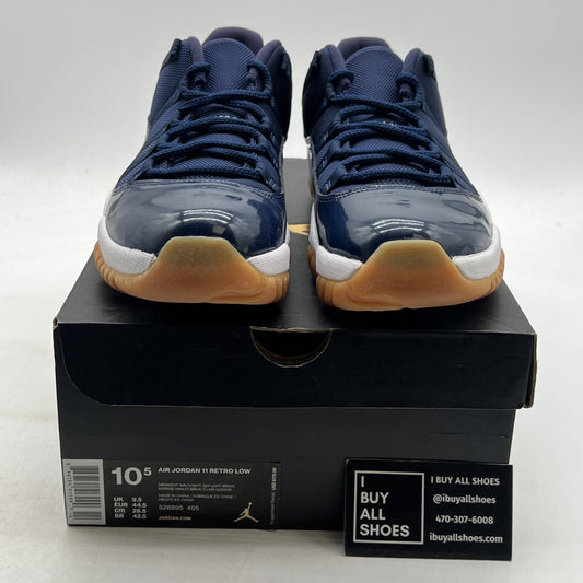 Size 10.5 - Air Jordan 11 Retro Low Navy Gum (528895-405)