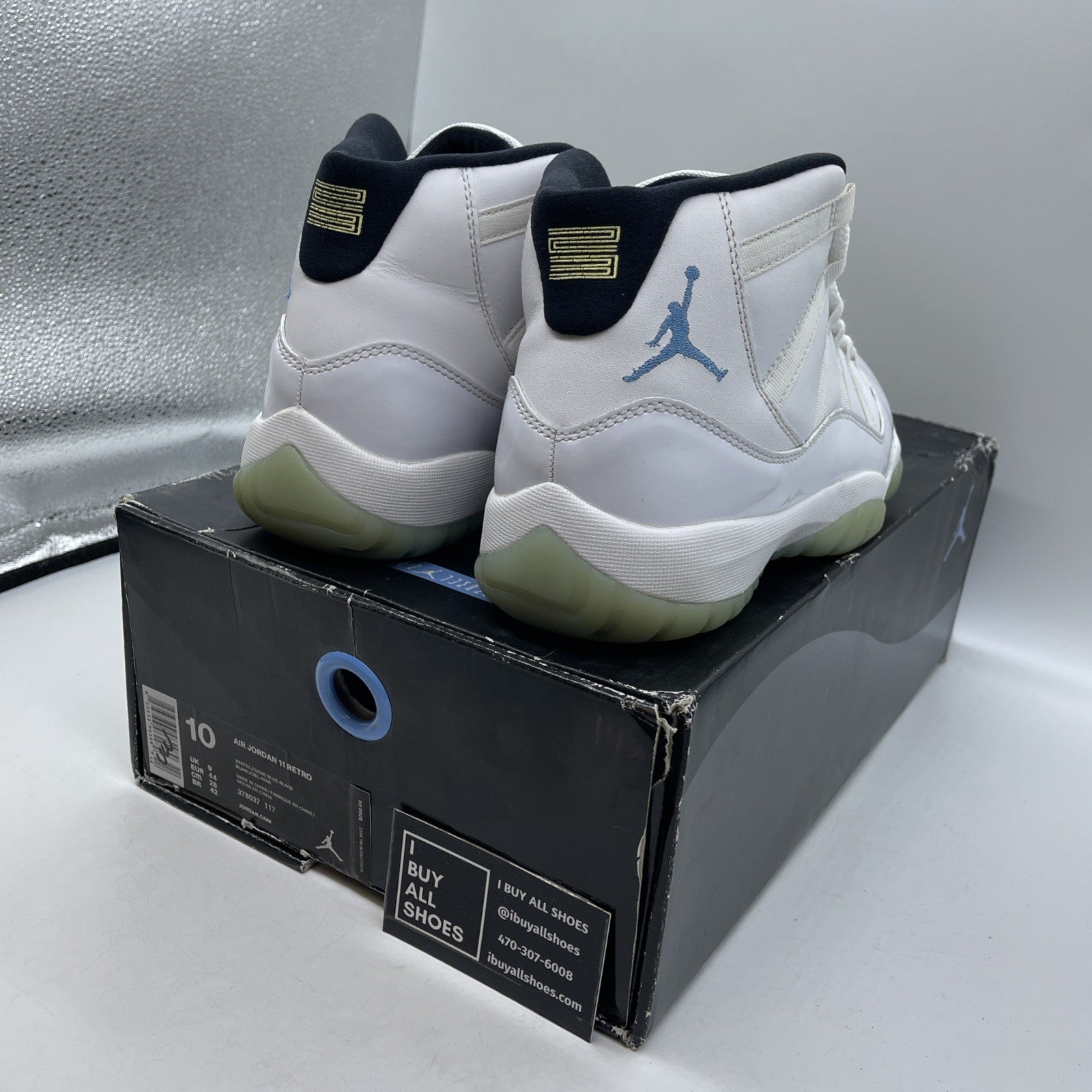 Size 10 - Air Jordan 11 Retro 2024 Legend Blue Columbia (378037-117)
