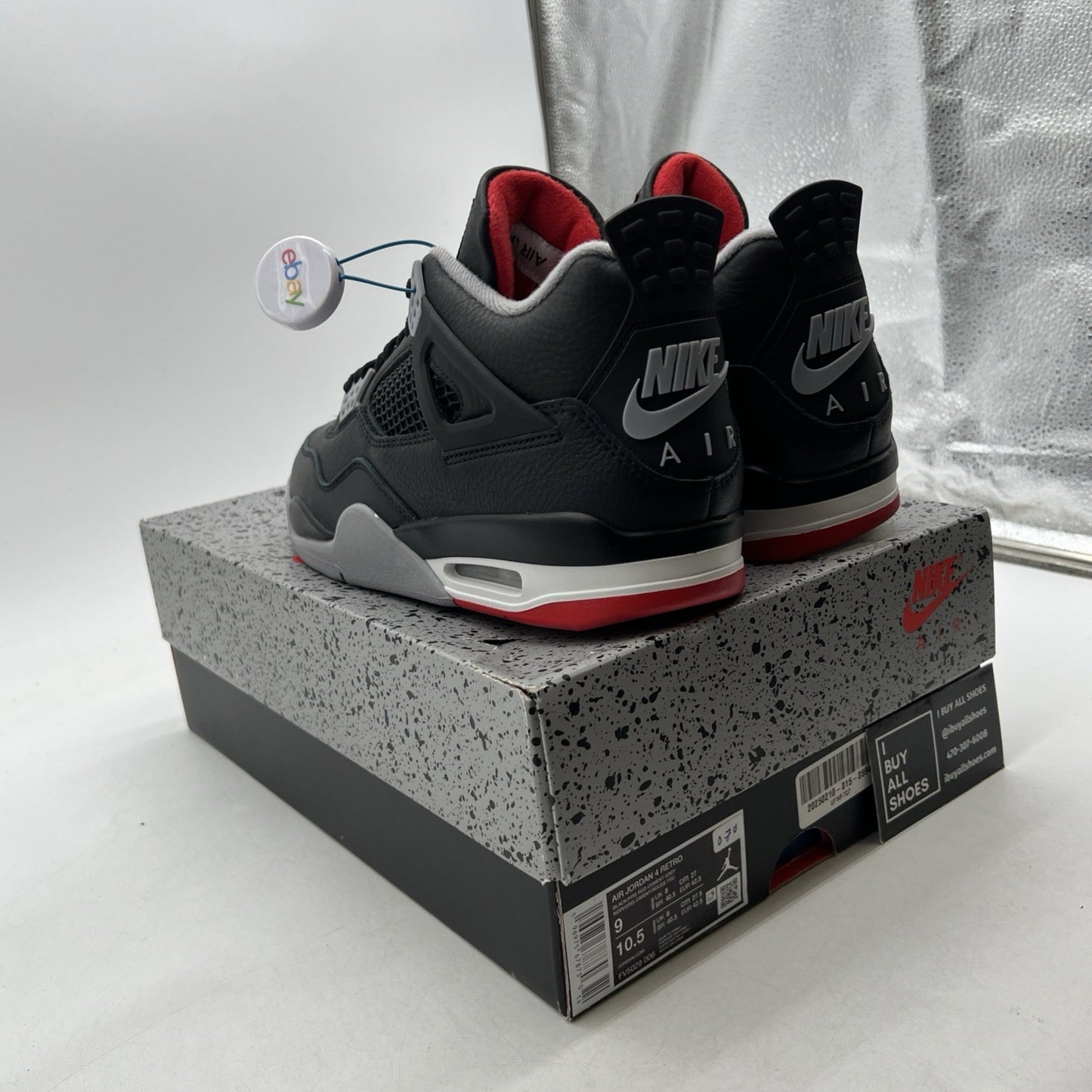 Size 9 - Air Jordan 4 Retro Bred Reimagined (FV5029-006)