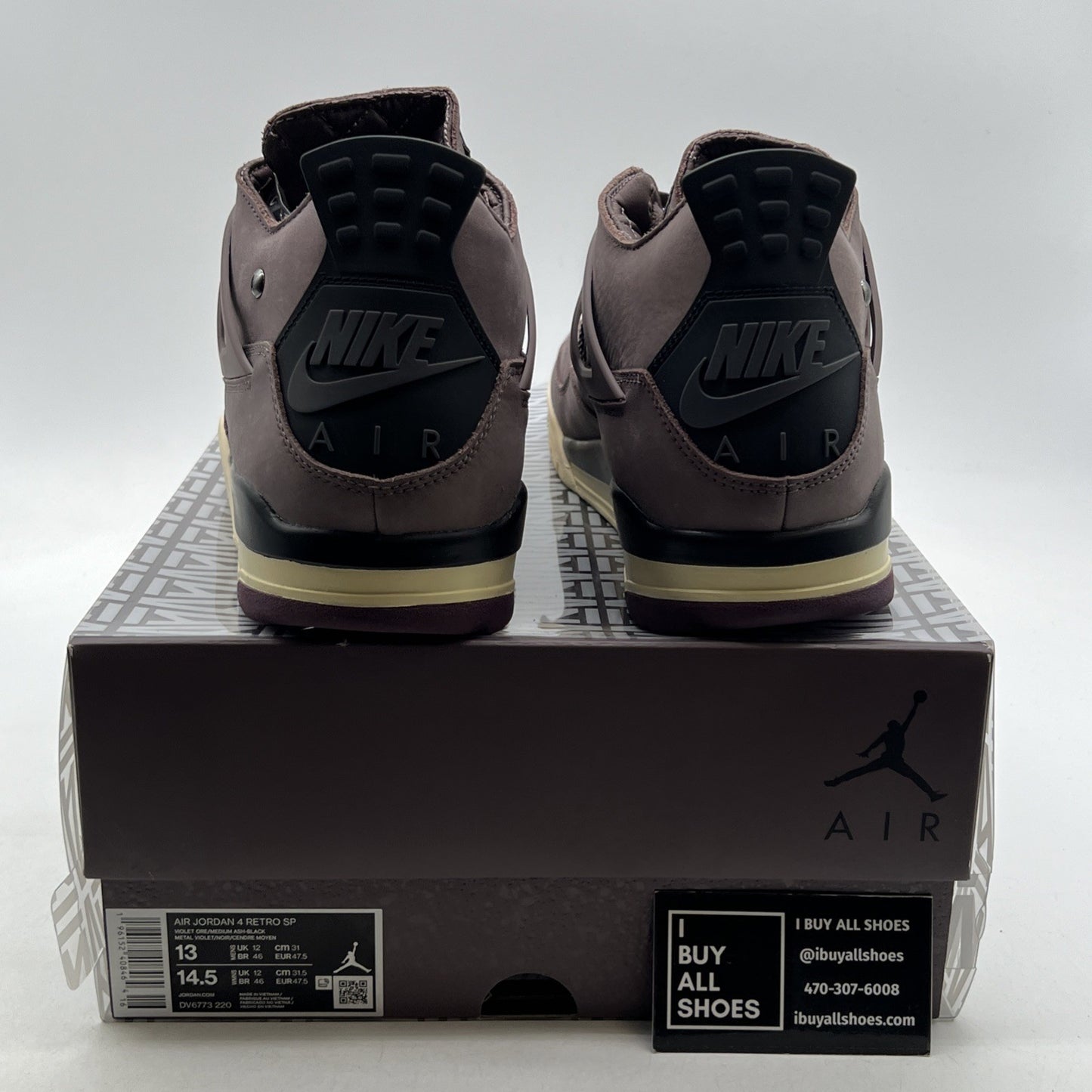Size 13 - Air Jordan 4 Retro x A Ma Maniere Mid Violet Ore (DV6773-220)