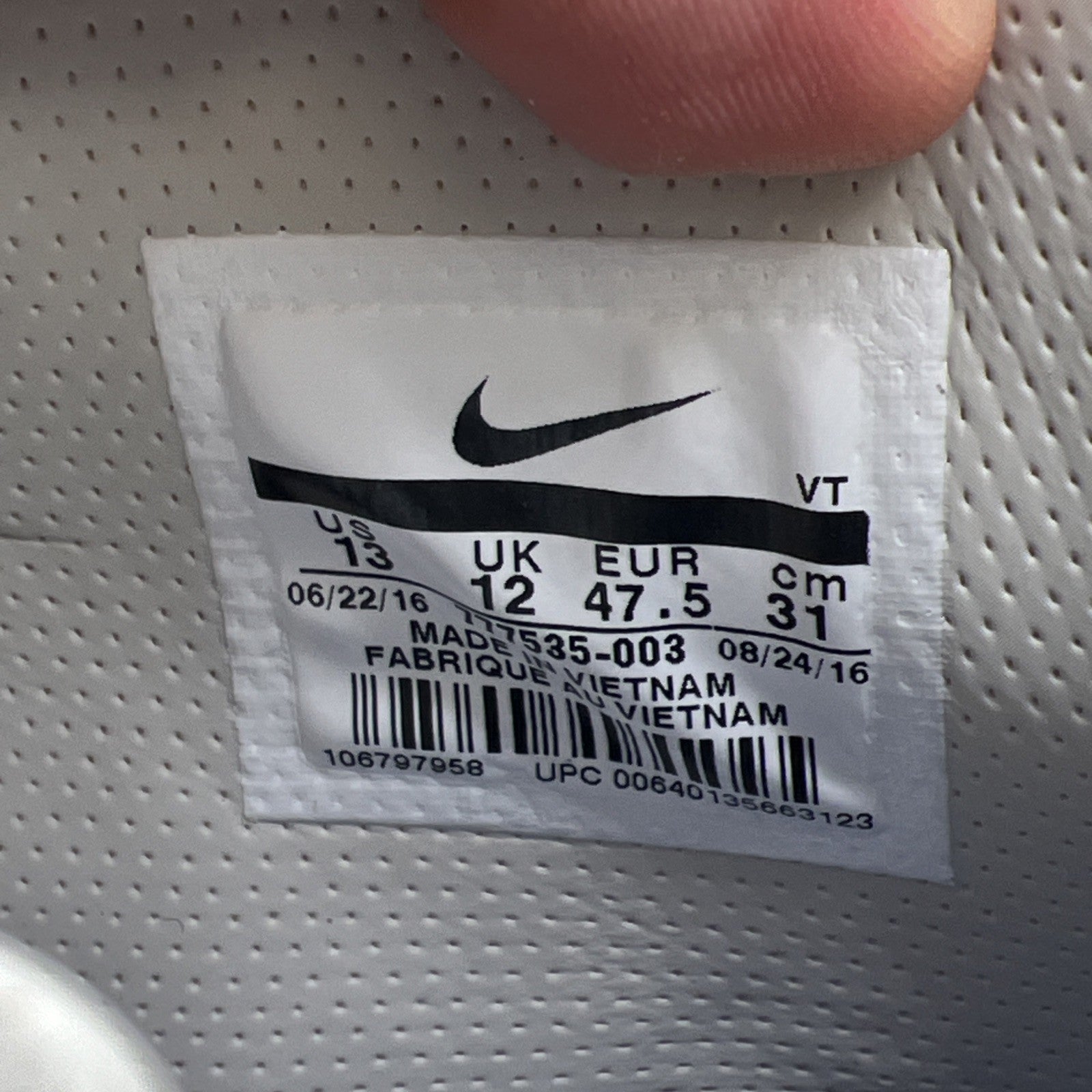 Size 13 - Nike Air Trainer Cruz Light Bone (777535-003)