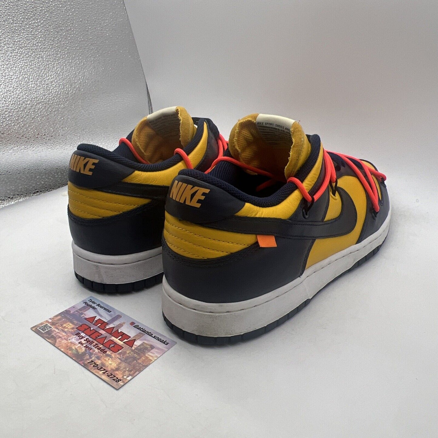 Size 12 - Nike Dunk Low x OFF-WHITE University Gold 2019 Yellow Navy CT0856-700