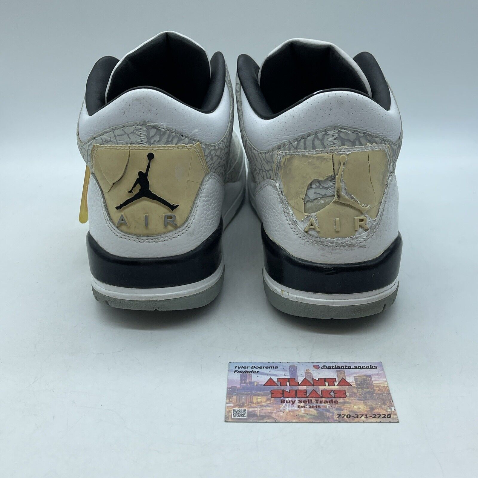 Size 12 - Air Jordan 3 Retro Flip Grey Suede White Leather (315767-101)